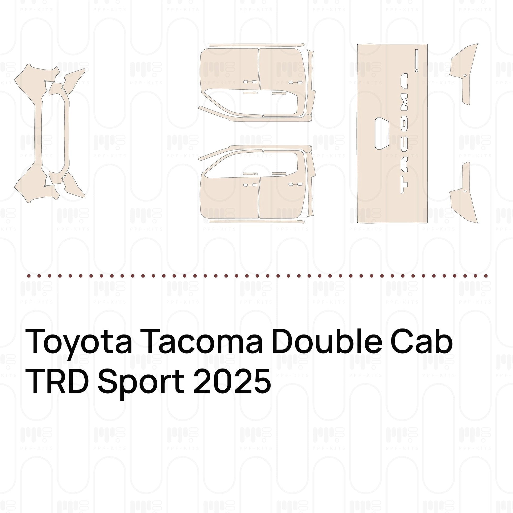 Pre-CutPPFToyotaTacomaDoubleCabTRDSport2025