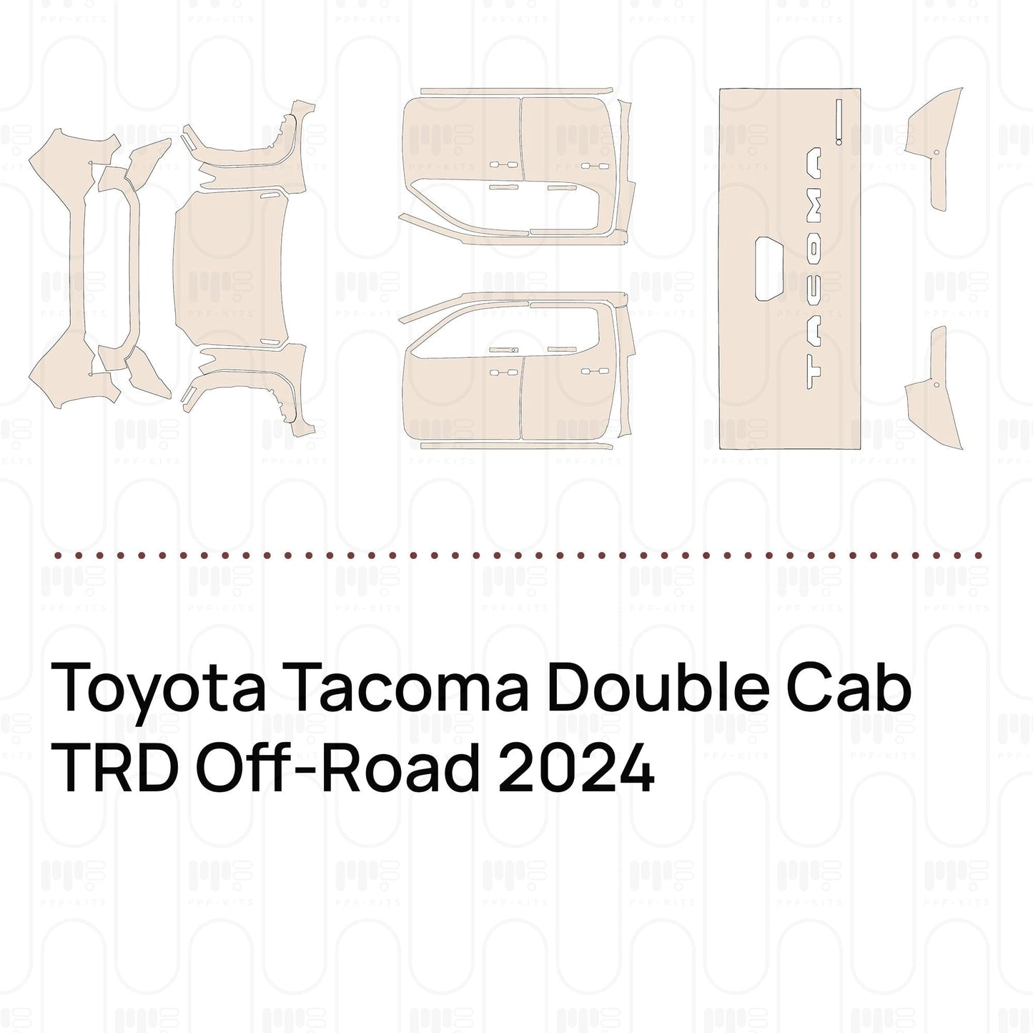 Pre-CutPPFToyotaTacomaDoubleCabTRDOff-Road2024