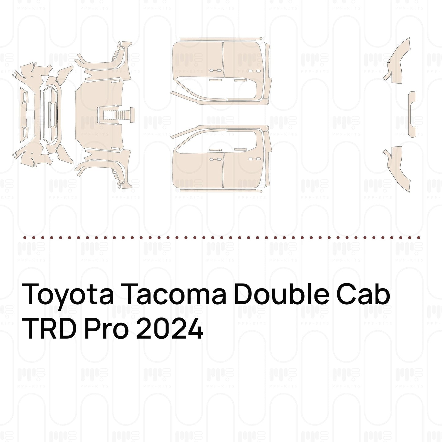 Pre-CutPPFToyotaTacomaDoubleCabTRDPro2024