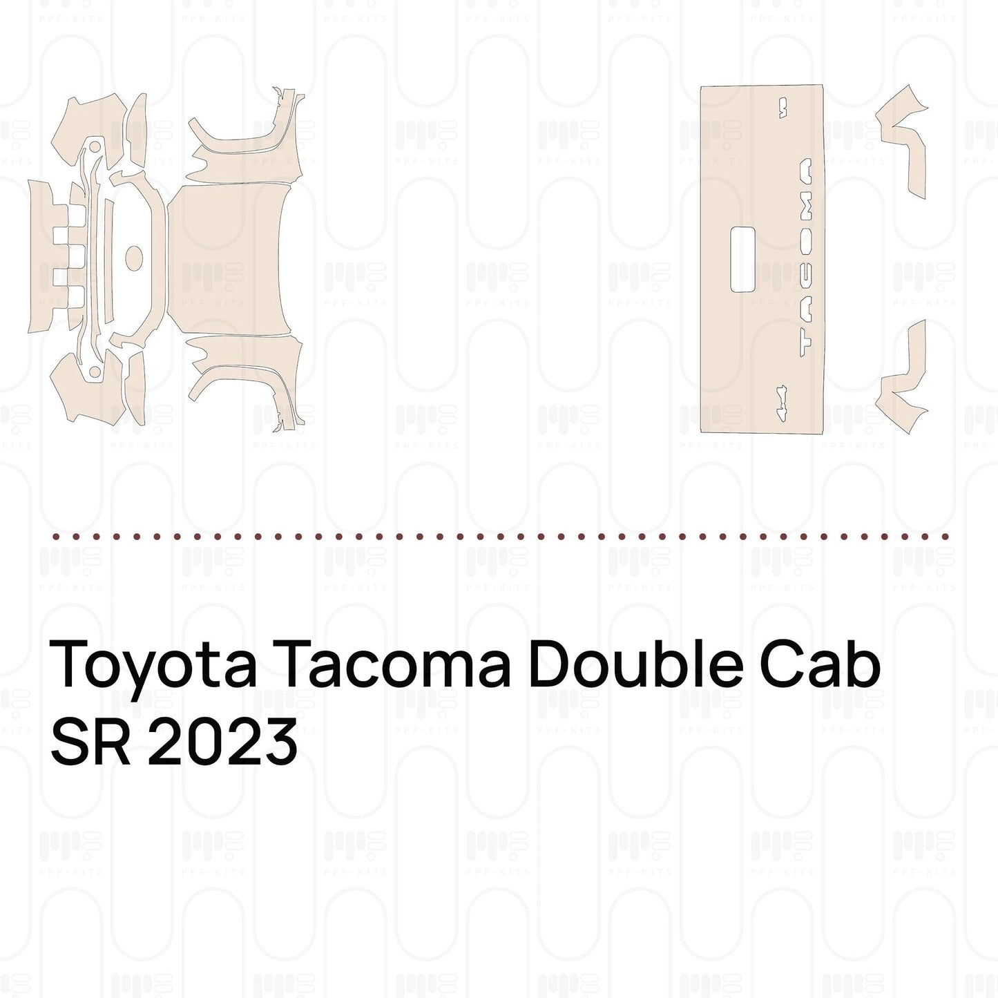 Pre-CutPPFToyotaTacomaDoubleCabSR2023