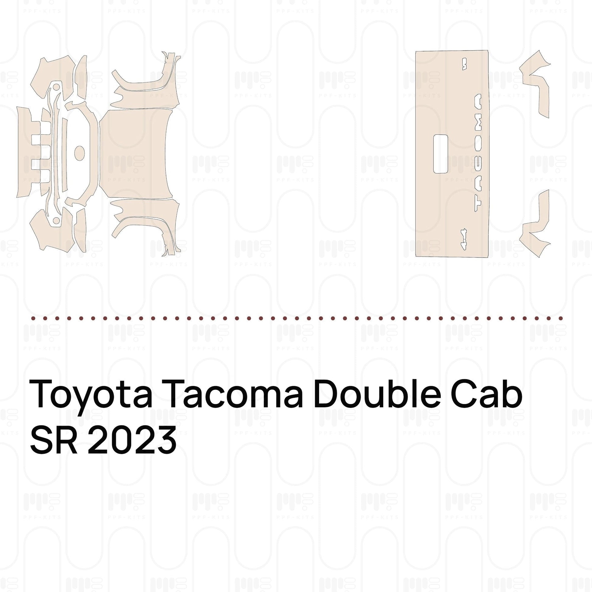 Pre-CutPPFToyotaTacomaDoubleCabSR2023