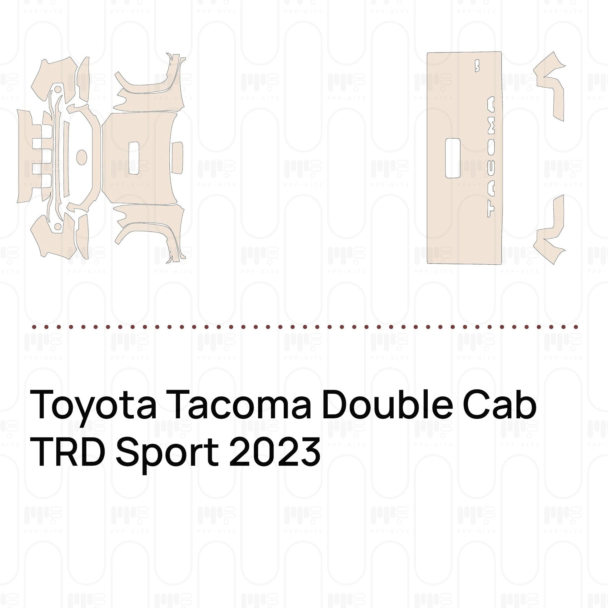 Pre-CutPPFToyotaTacomaDoubleCabTRDSport2023