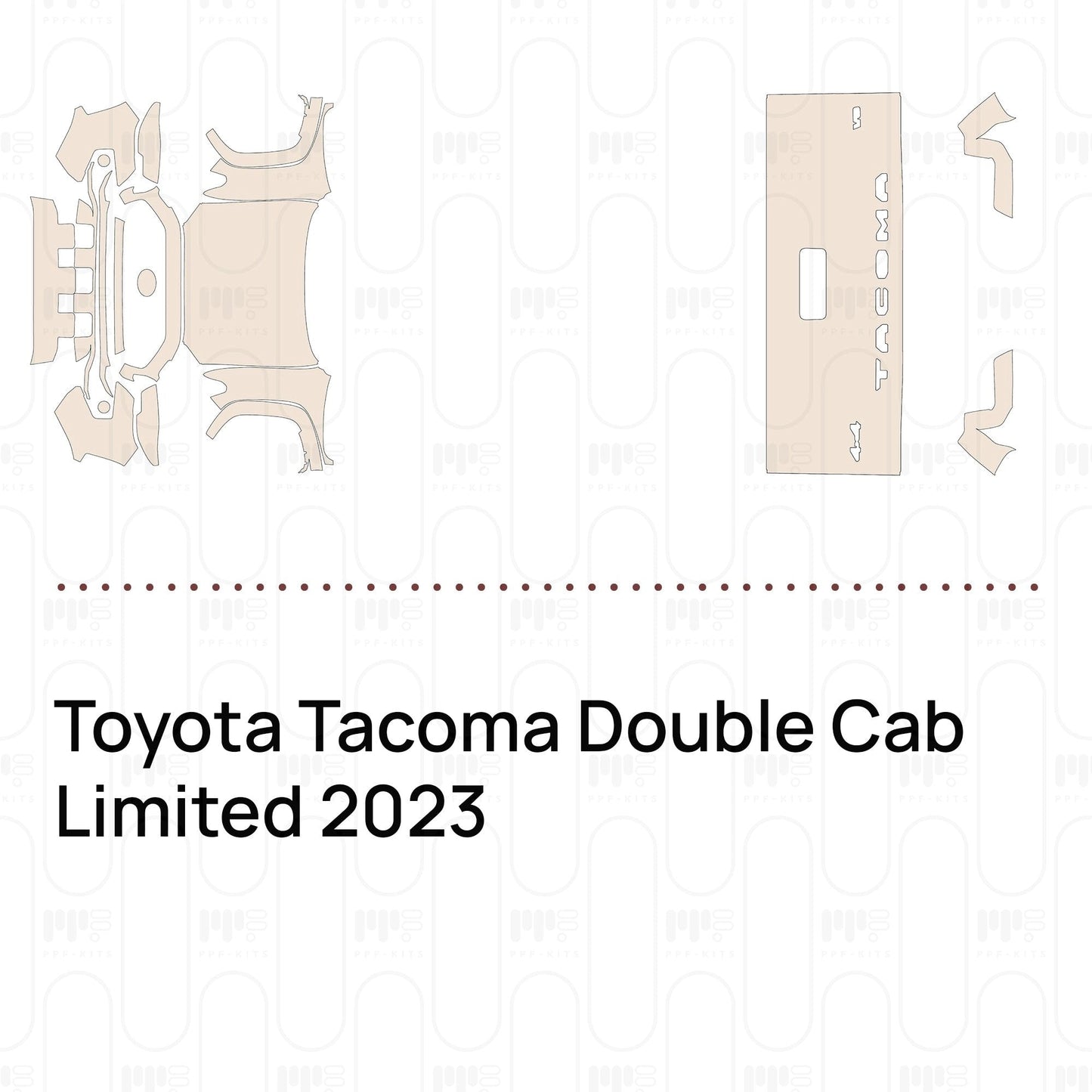 Pre-CutPPFToyotaTacomaDoubleCabLimited2023