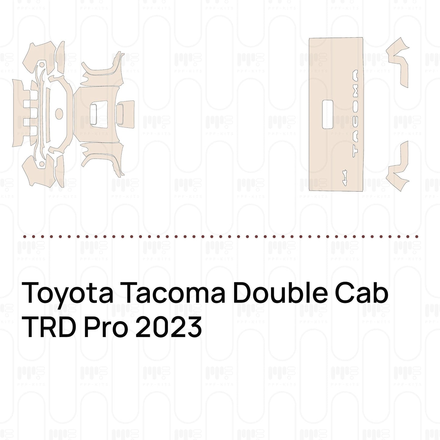 Pre-CutPPFToyotaTacomaDoubleCabTRDPro2023