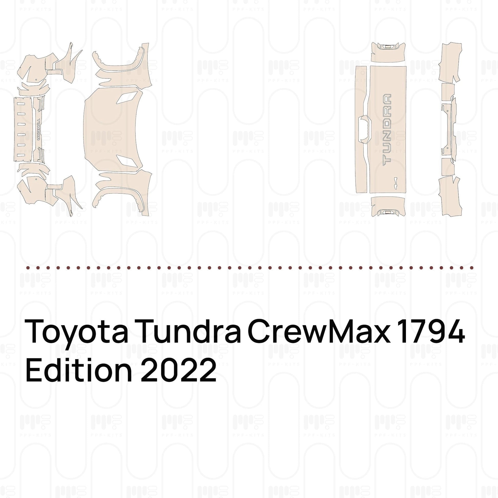 Pre-CutPPFToyotaTundraCrewMax1794Edition2022