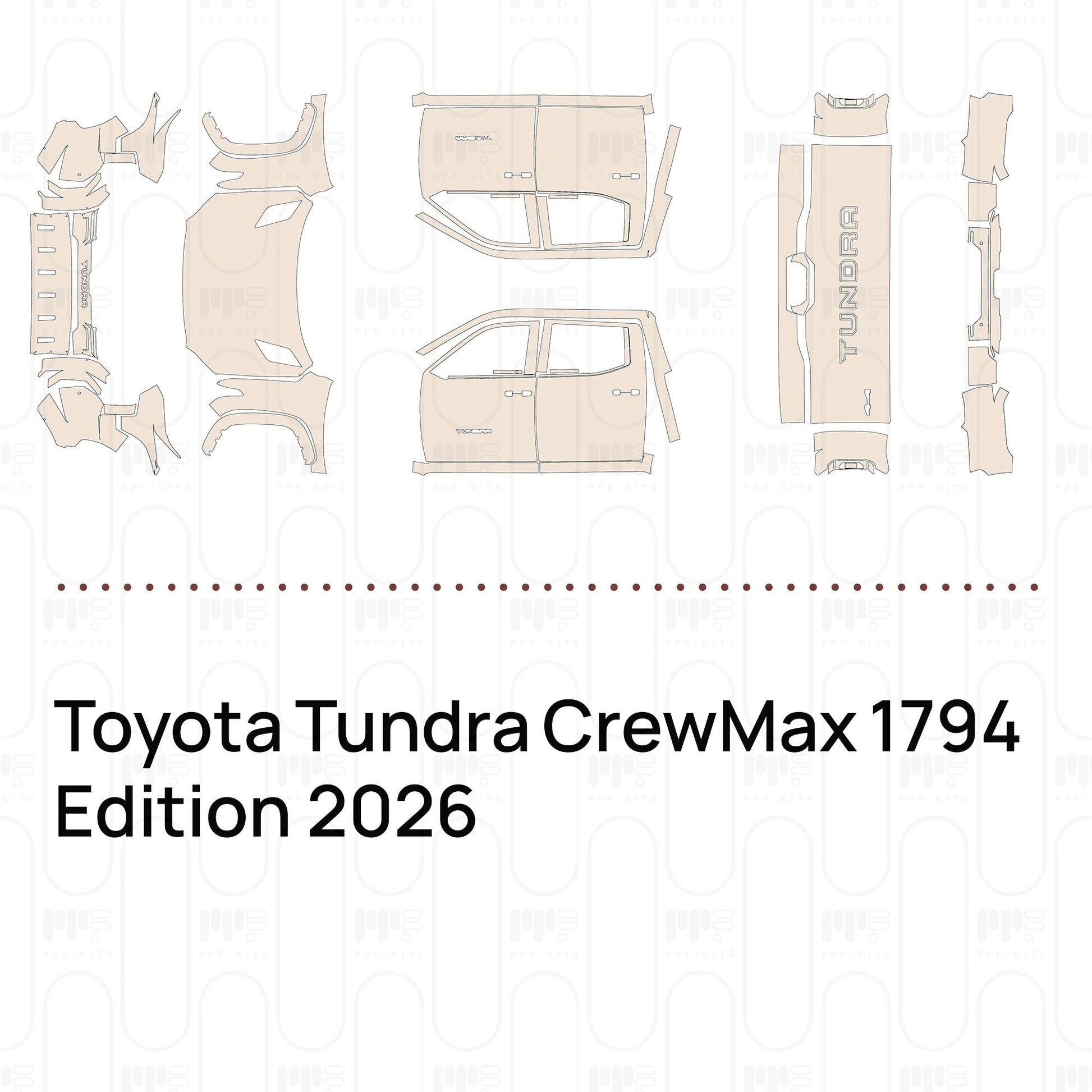 Pre-CutPPFToyotaTundraCrewMax1794Edition2026
