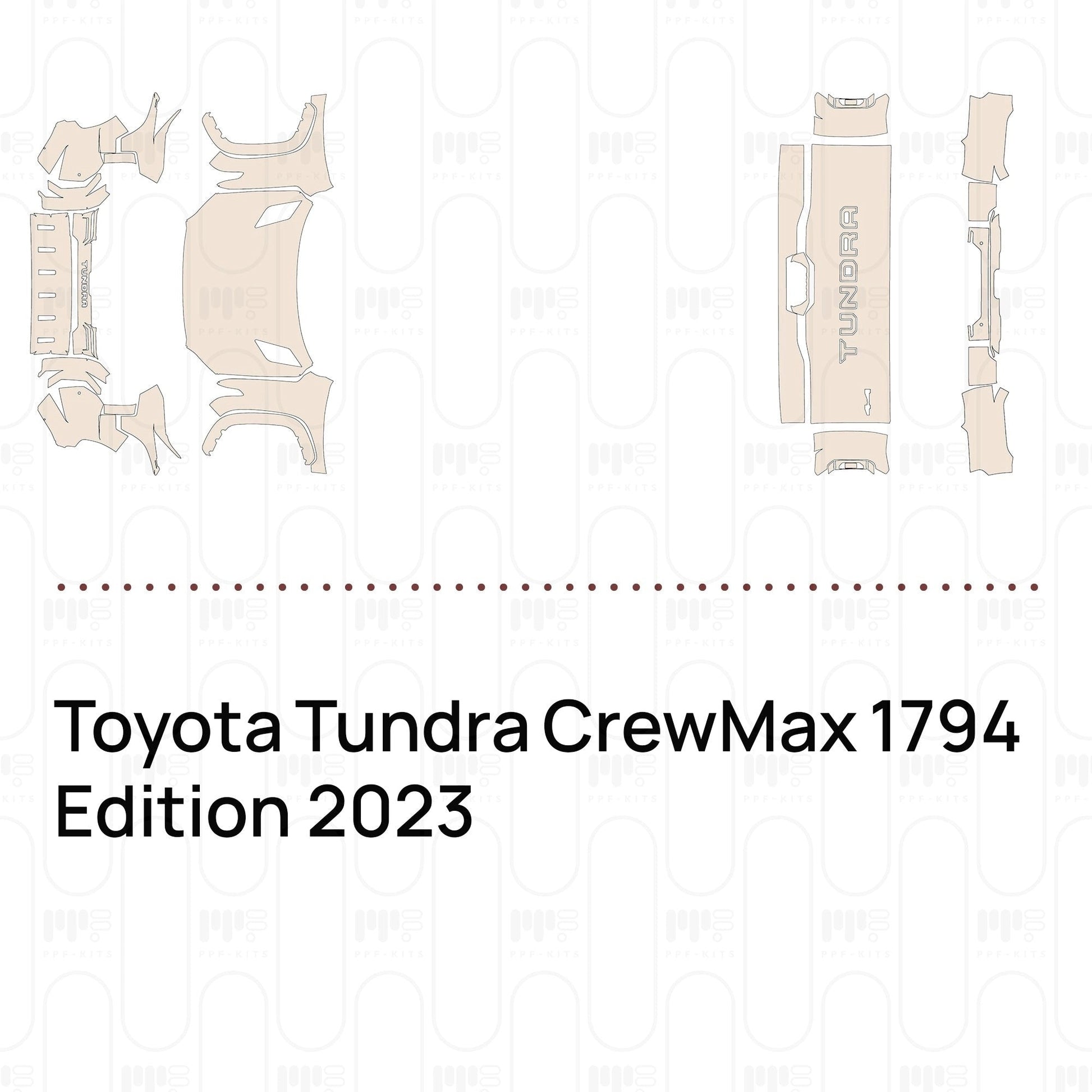 Pre-CutPPFToyotaTundraCrewMax1794Edition2023