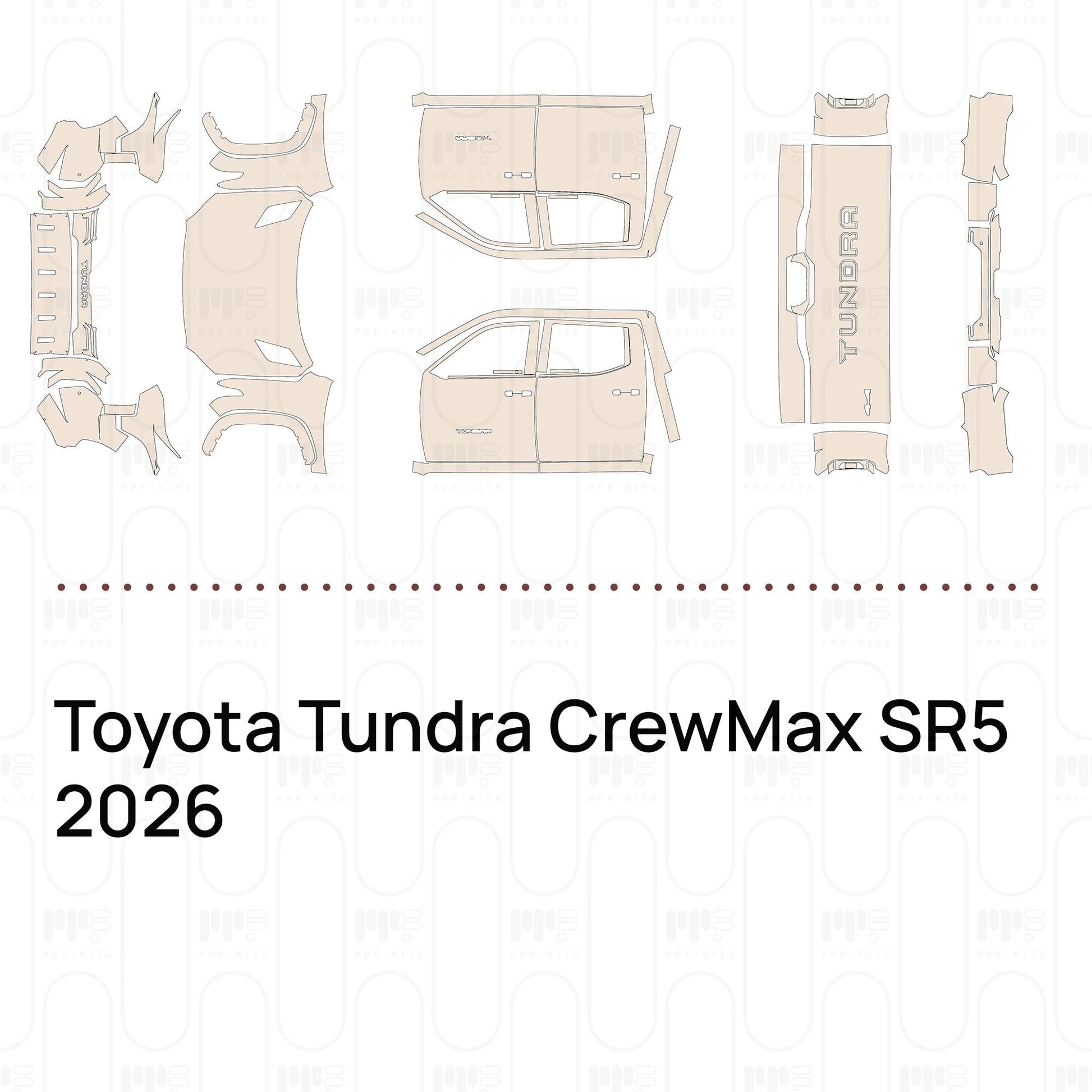 Pre-CutPPFToyotaTundraCrewMaxSR52026