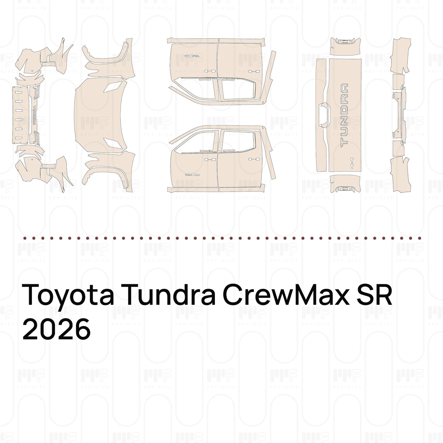Pre-CutPPFToyotaTundraCrewMaxSR2026