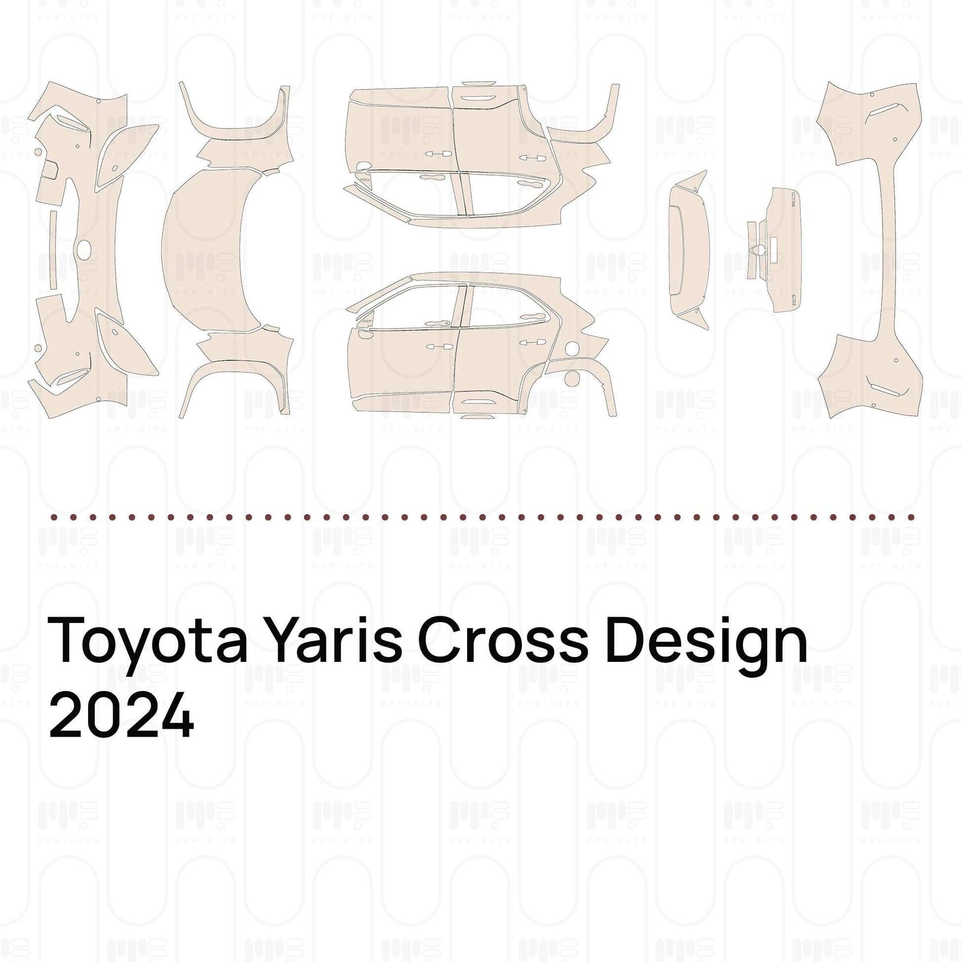 Pre-CutPPFToyotaYarisCrossDesign2024
