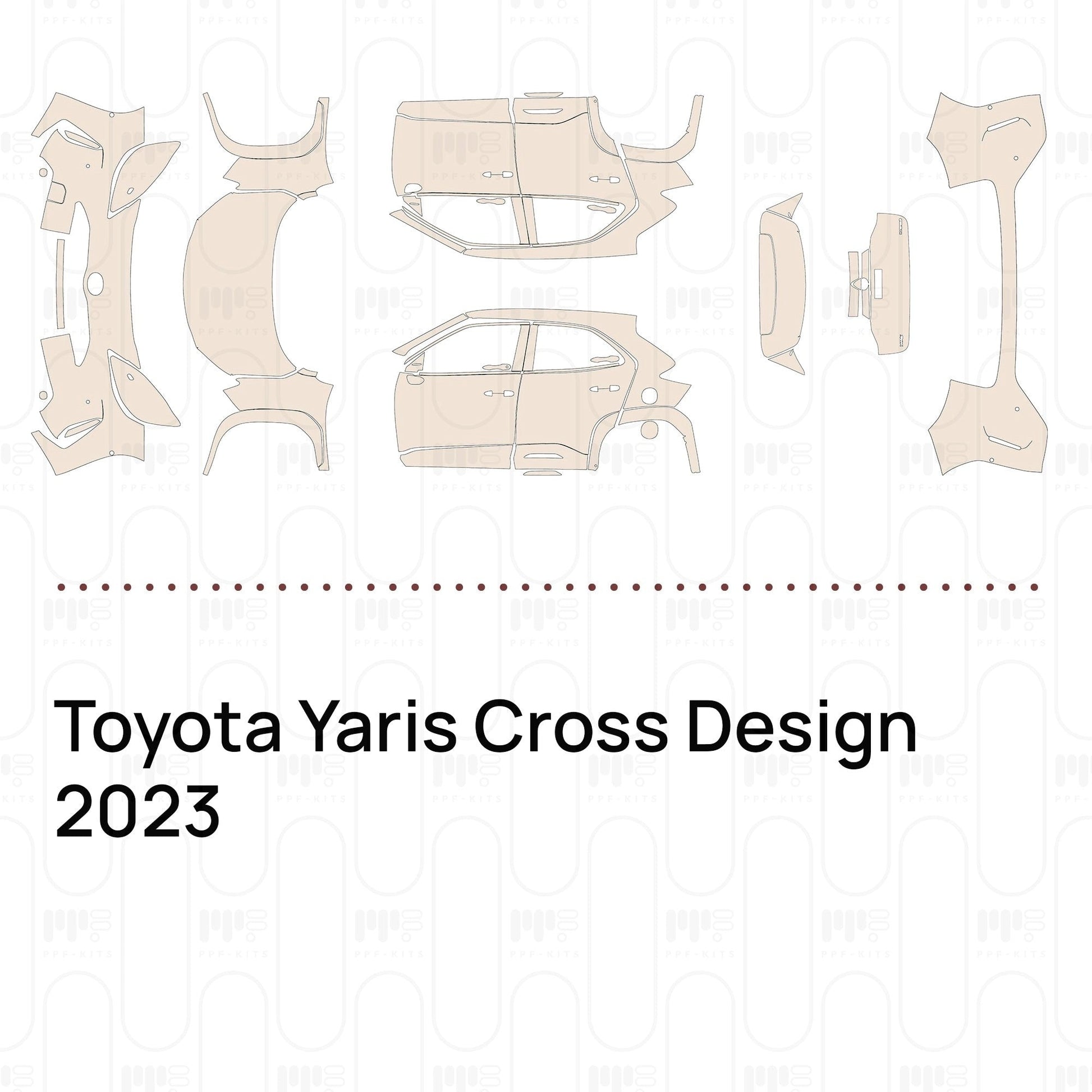 Pre-CutPPFToyotaYarisCrossDesign2023