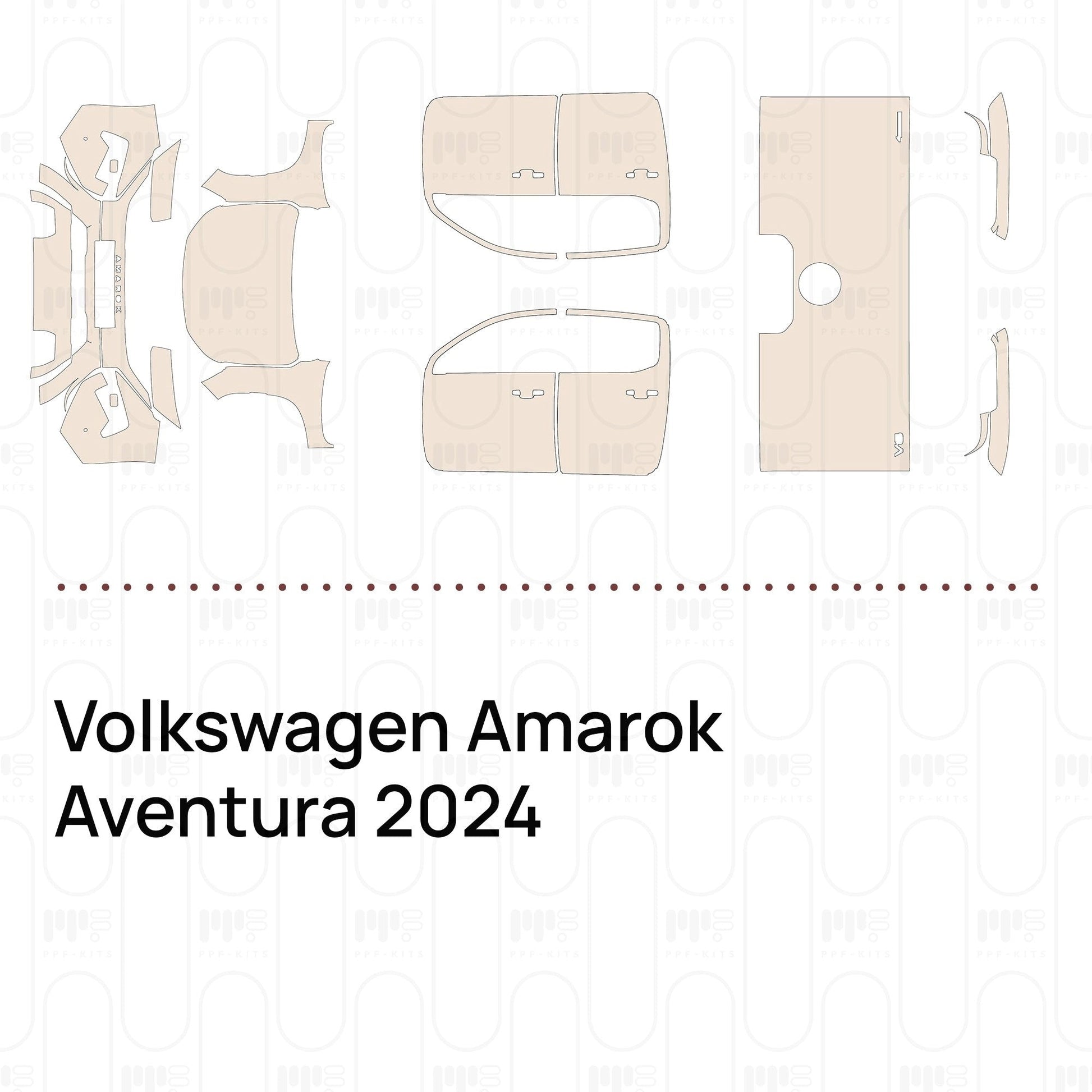 Pre-CutPPFVolkswagenAmarokAventura2024