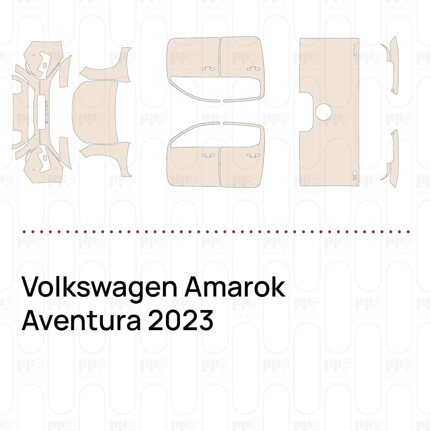 Pre-CutPPFVolkswagenAmarokAventura2023