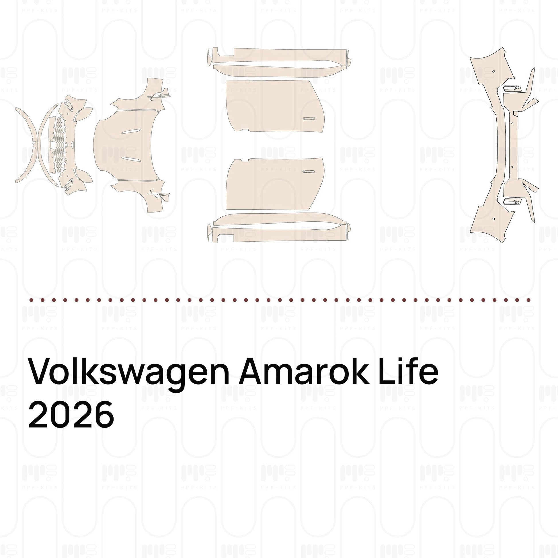 Pre-CutPPFVolkswagenAmarokLife2026