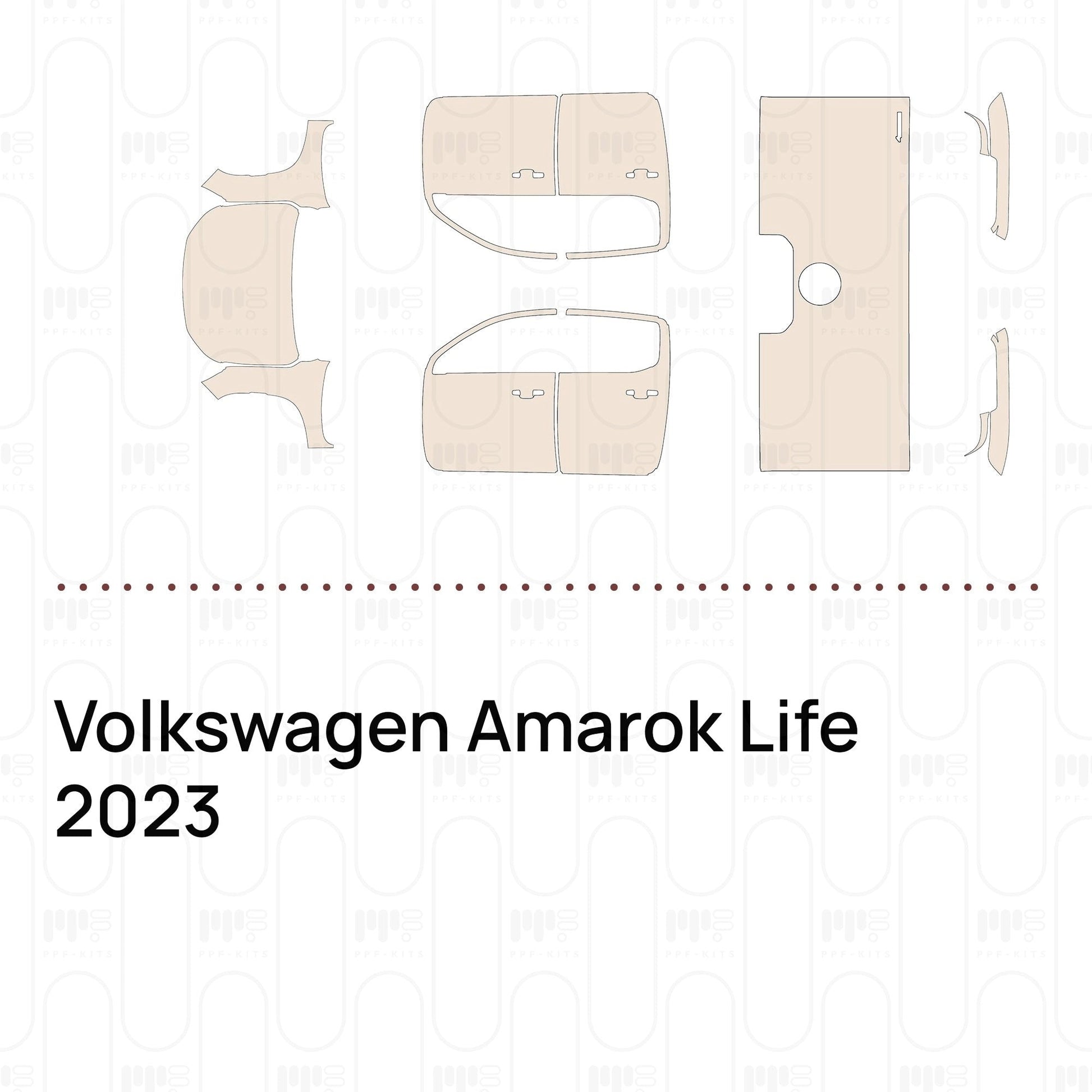 Pre-CutPPFVolkswagenAmarokLife2023