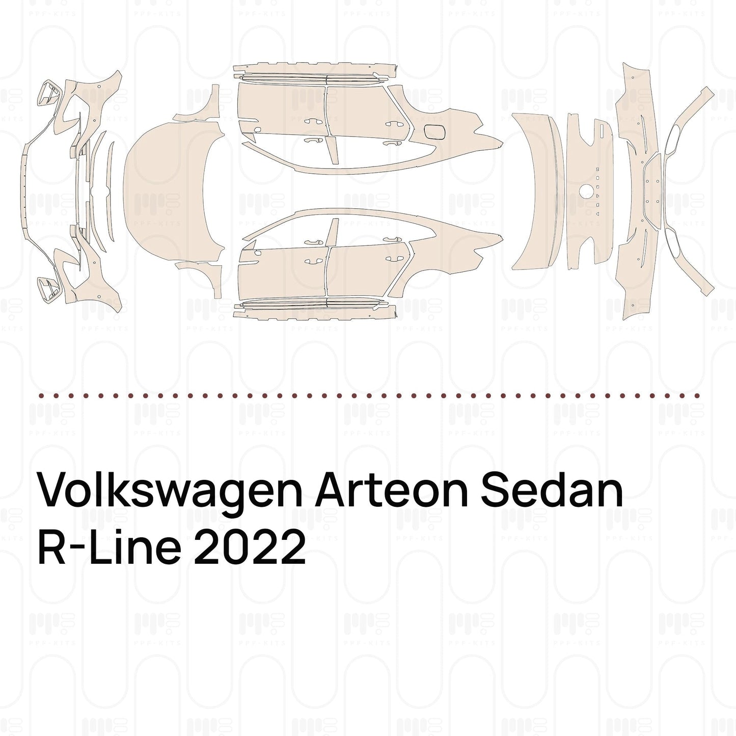 Pre-CutPPFVolkswagenArteonSedanR-Line2022