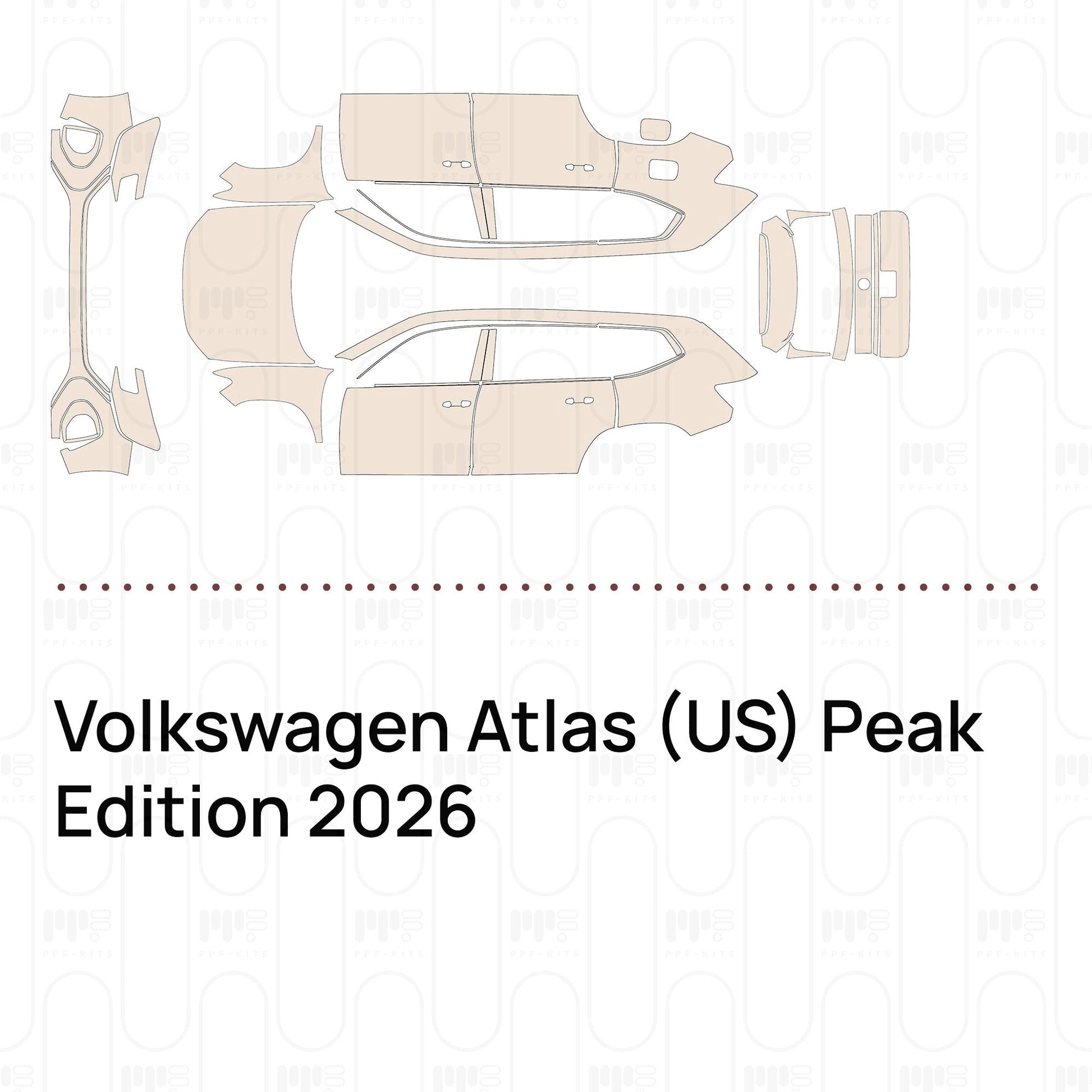 Pre-CutPPFVolkswagenAtlas(US)PeakEdition2026