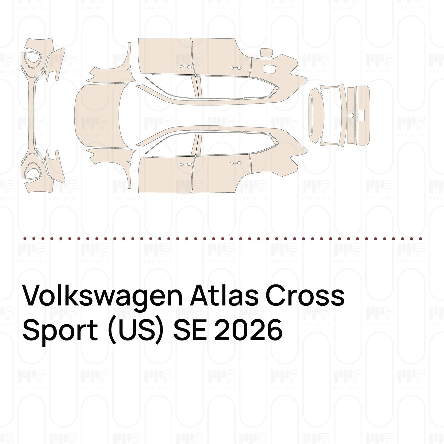 Pre-CutPPFVolkswagenAtlasCrossSport(US)SE2026