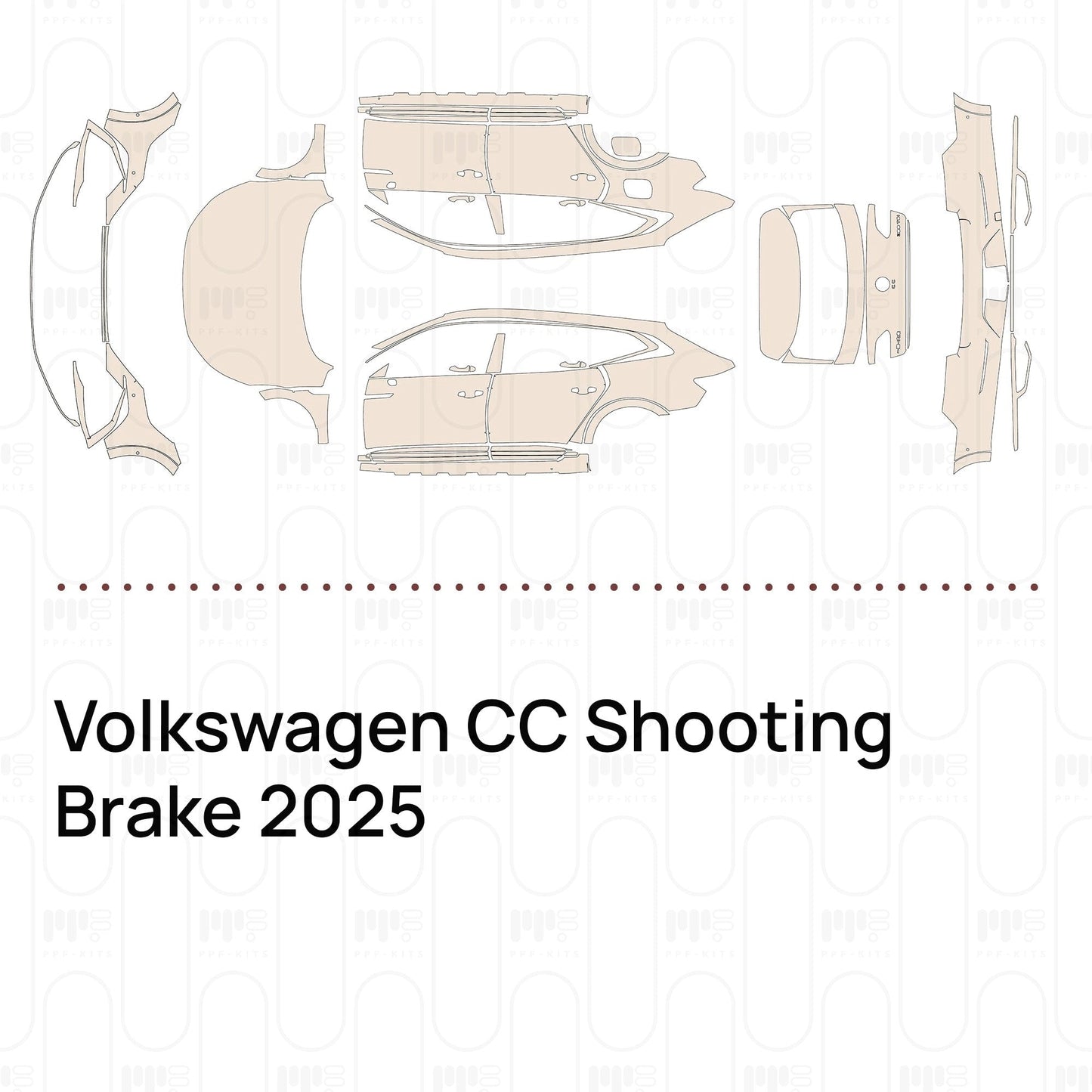 Pre-CutPPFVolkswagenCCShootingBrake2025