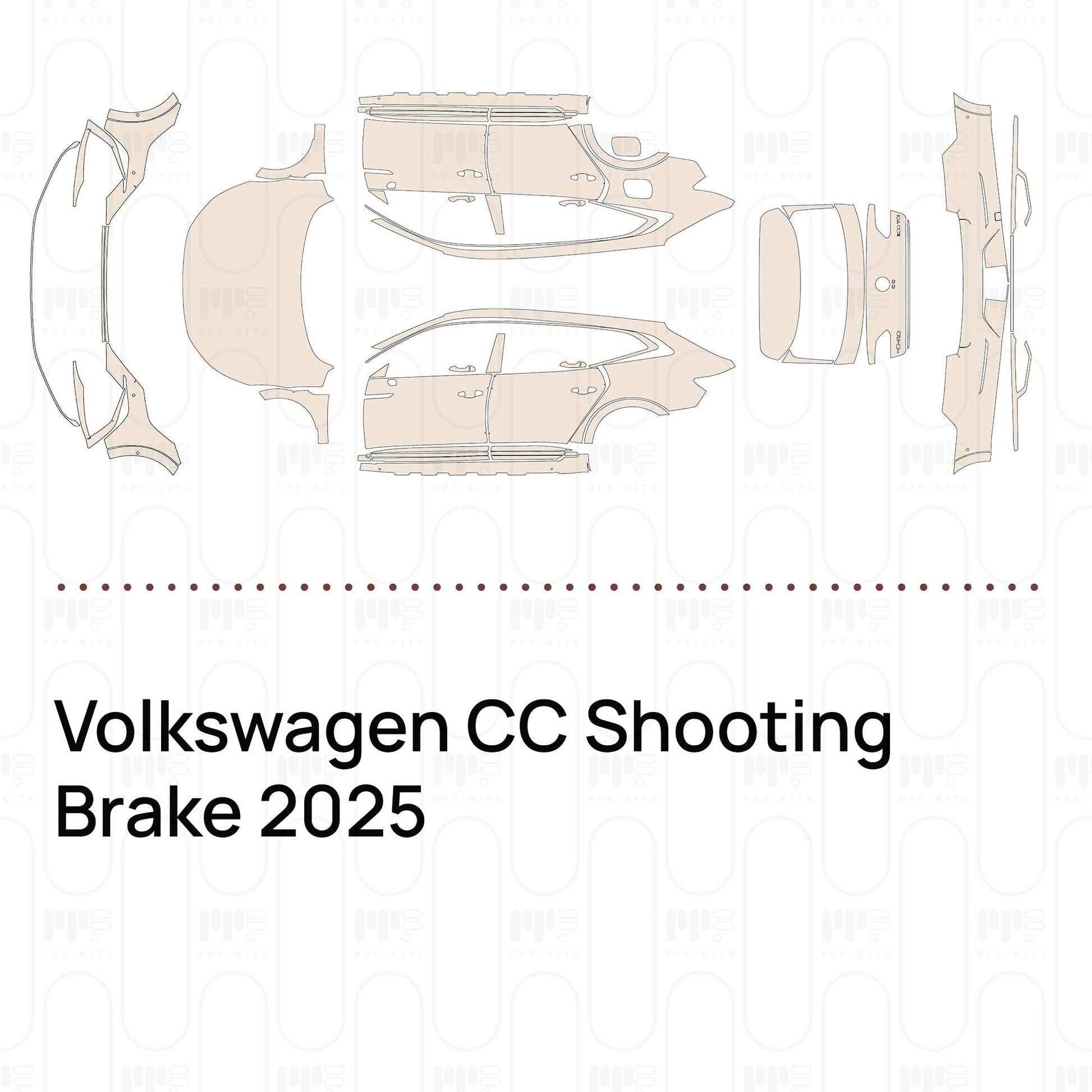 Pre-CutPPFVolkswagenCCShootingBrake2025