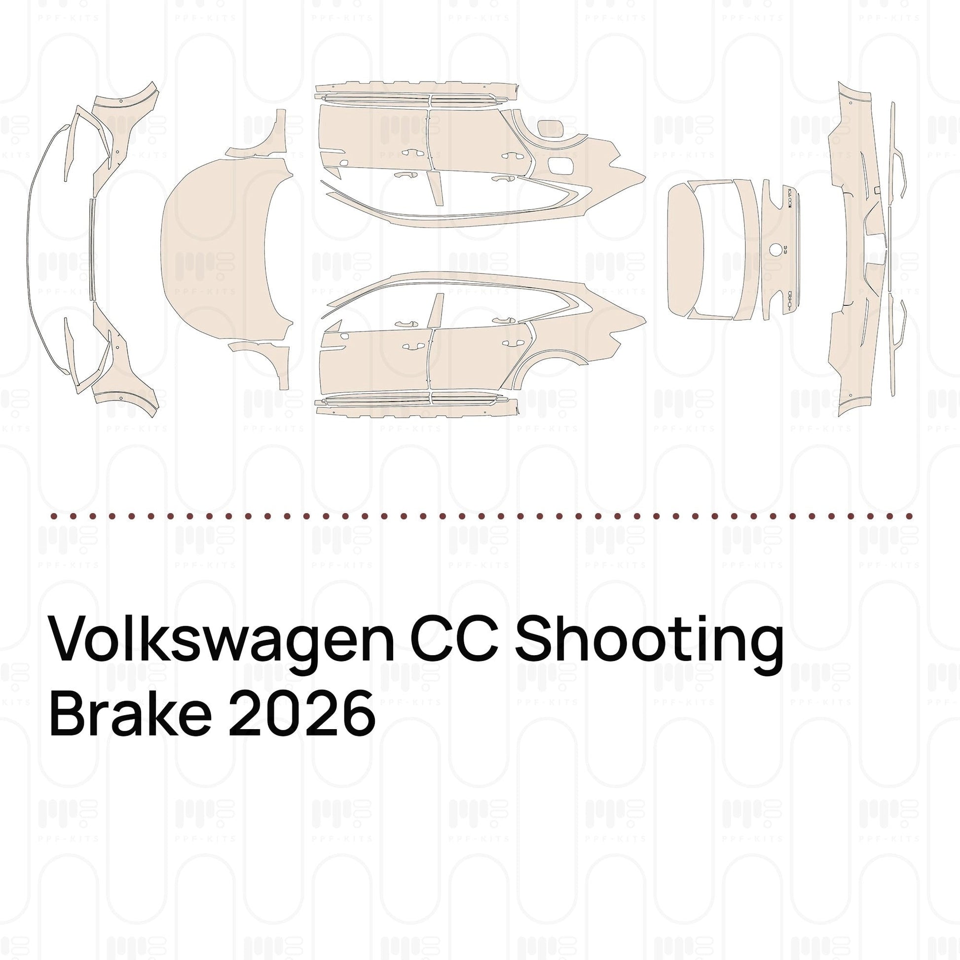 Pre-CutPPFVolkswagenCCShootingBrake2026