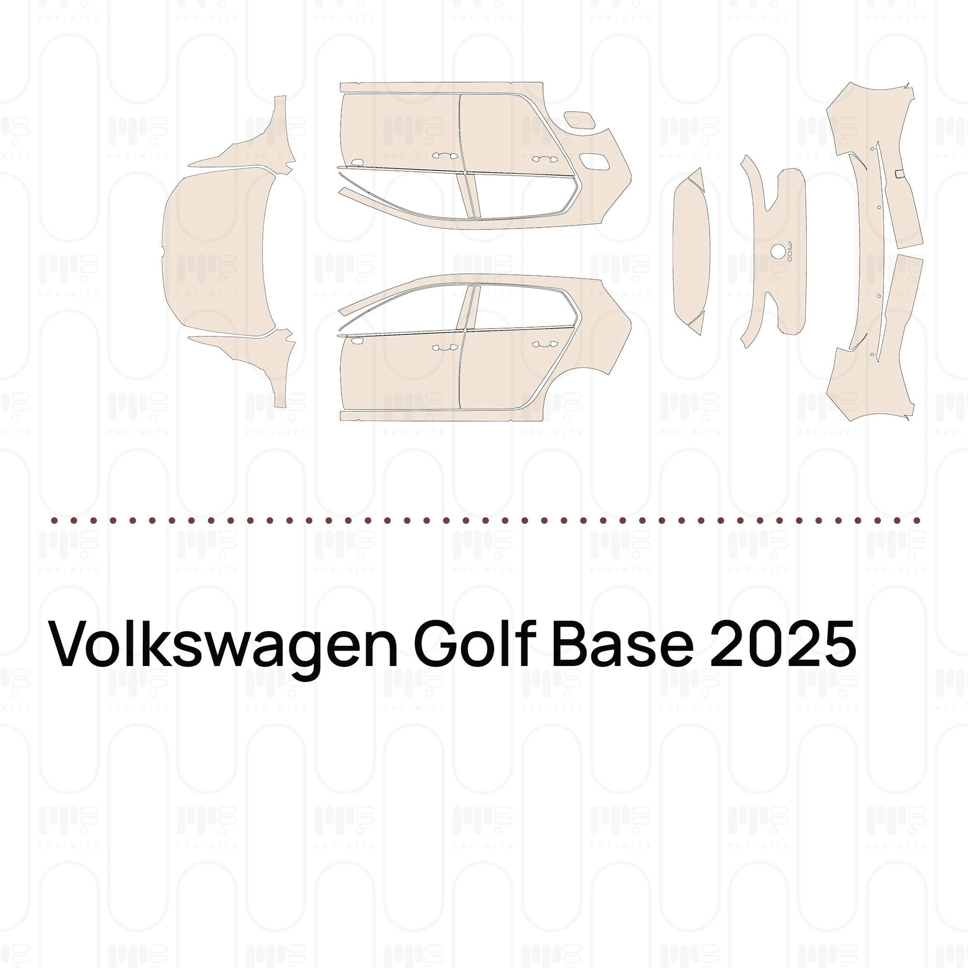 Pre-CutPPFVolkswagenGolfBase2025