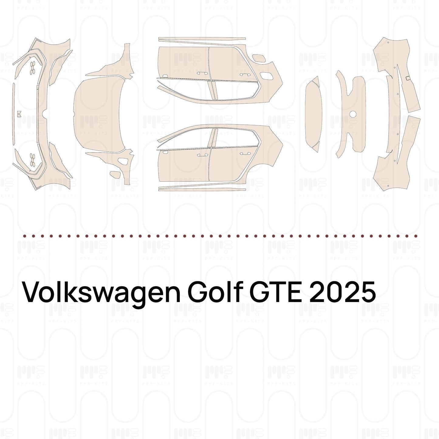 Pre-CutPPFVolkswagenGolfGTE2025
