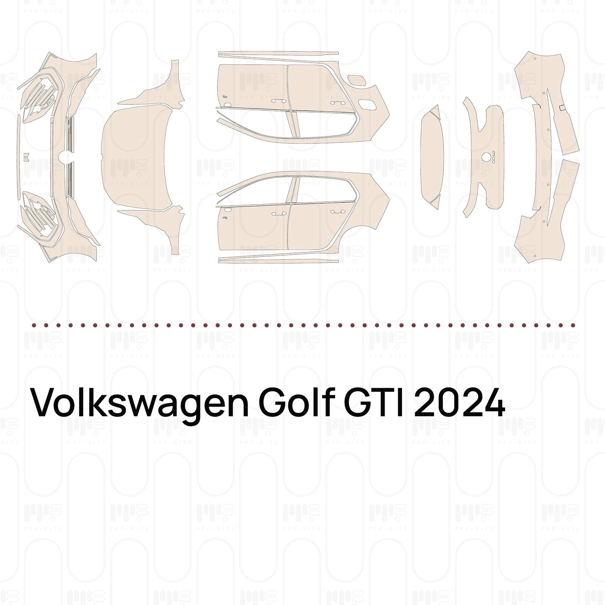Pre-CutPPFVolkswagenGolfGTI2024