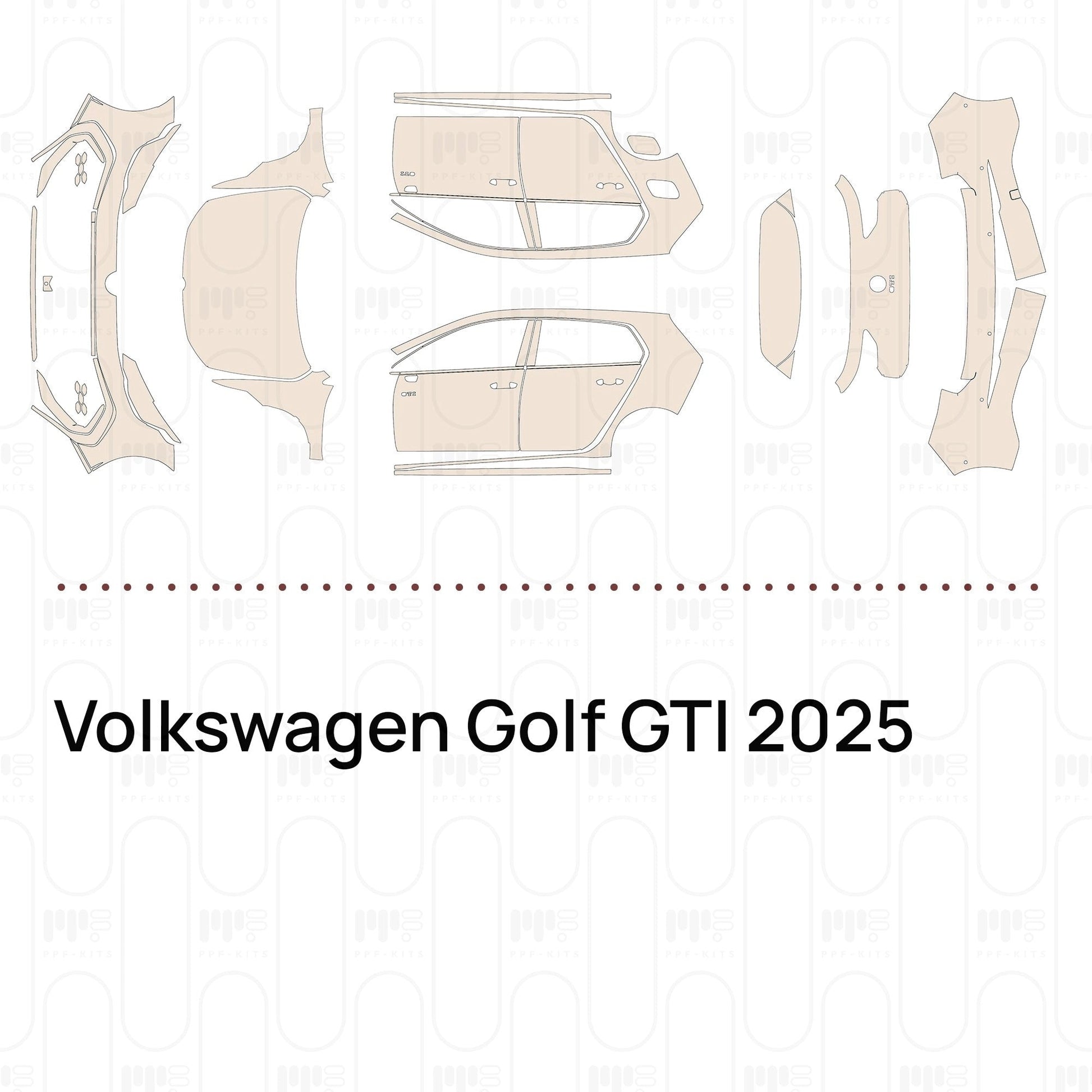 Pre-CutPPFVolkswagenGolfGTI2025