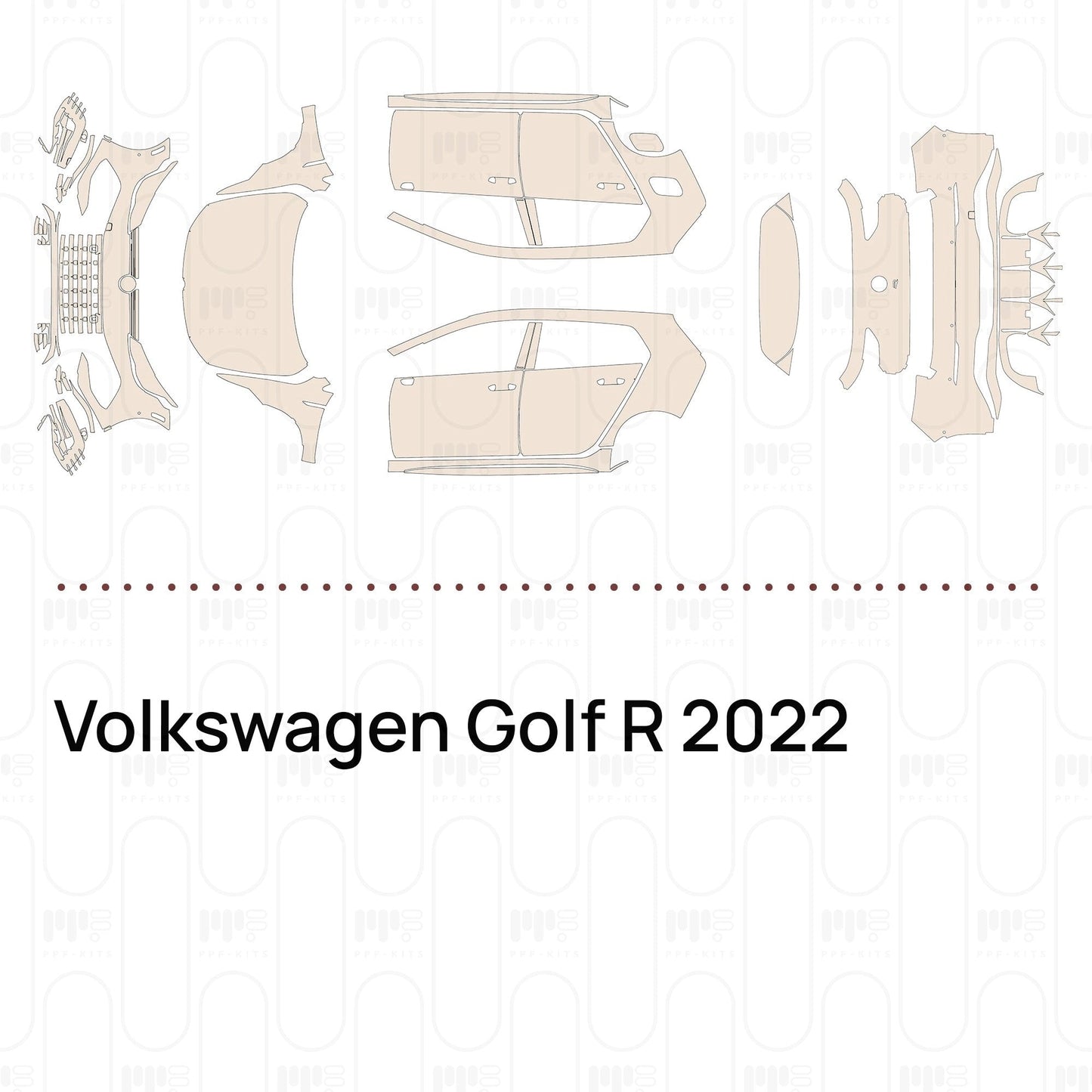 Pre-CutPPFVolkswagenGolfR2022