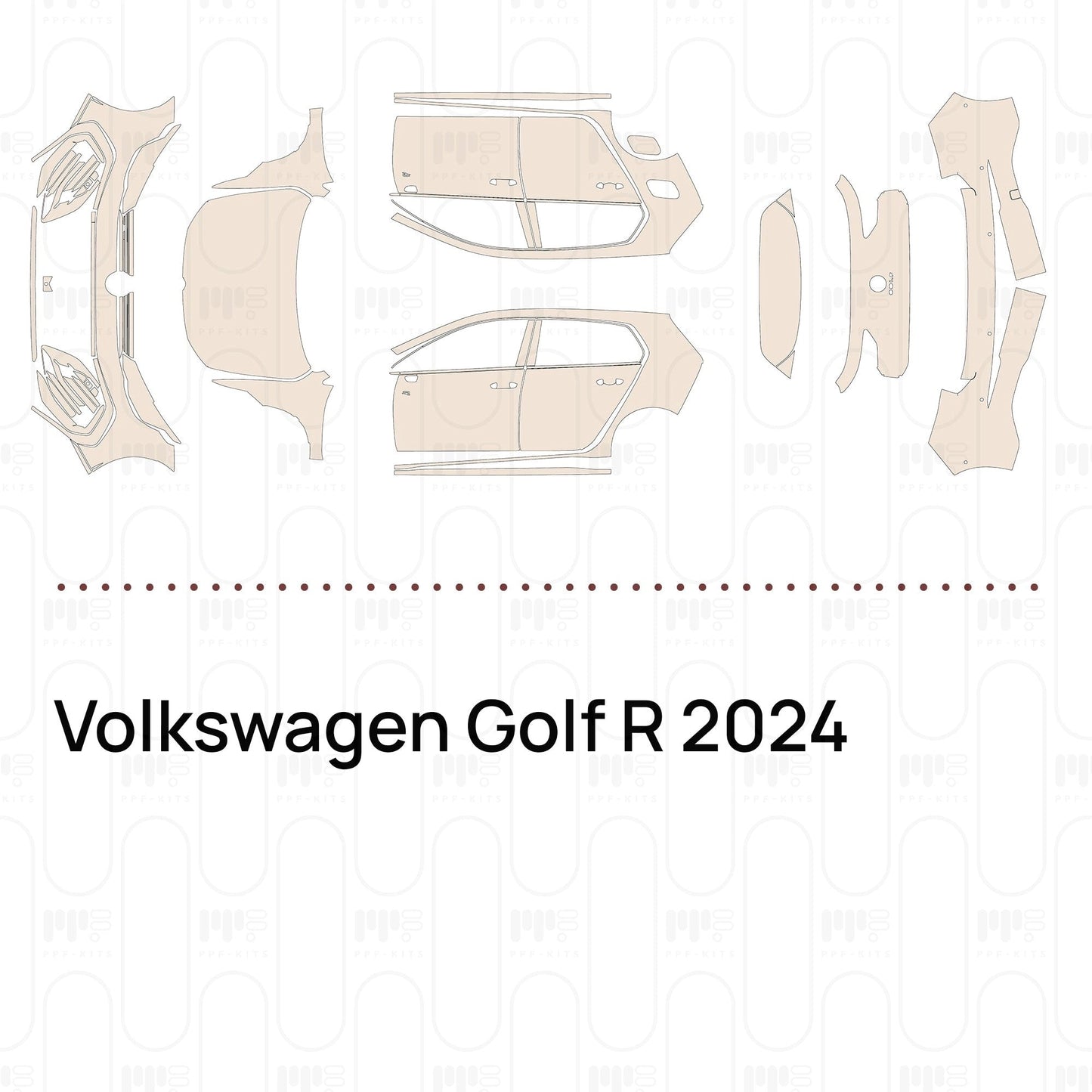 Pre-CutPPFVolkswagenGolfR2024