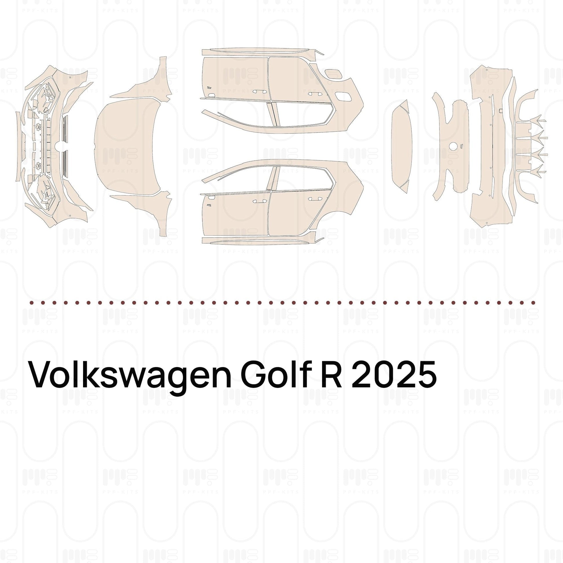 Pre-CutPPFVolkswagenGolfR2025