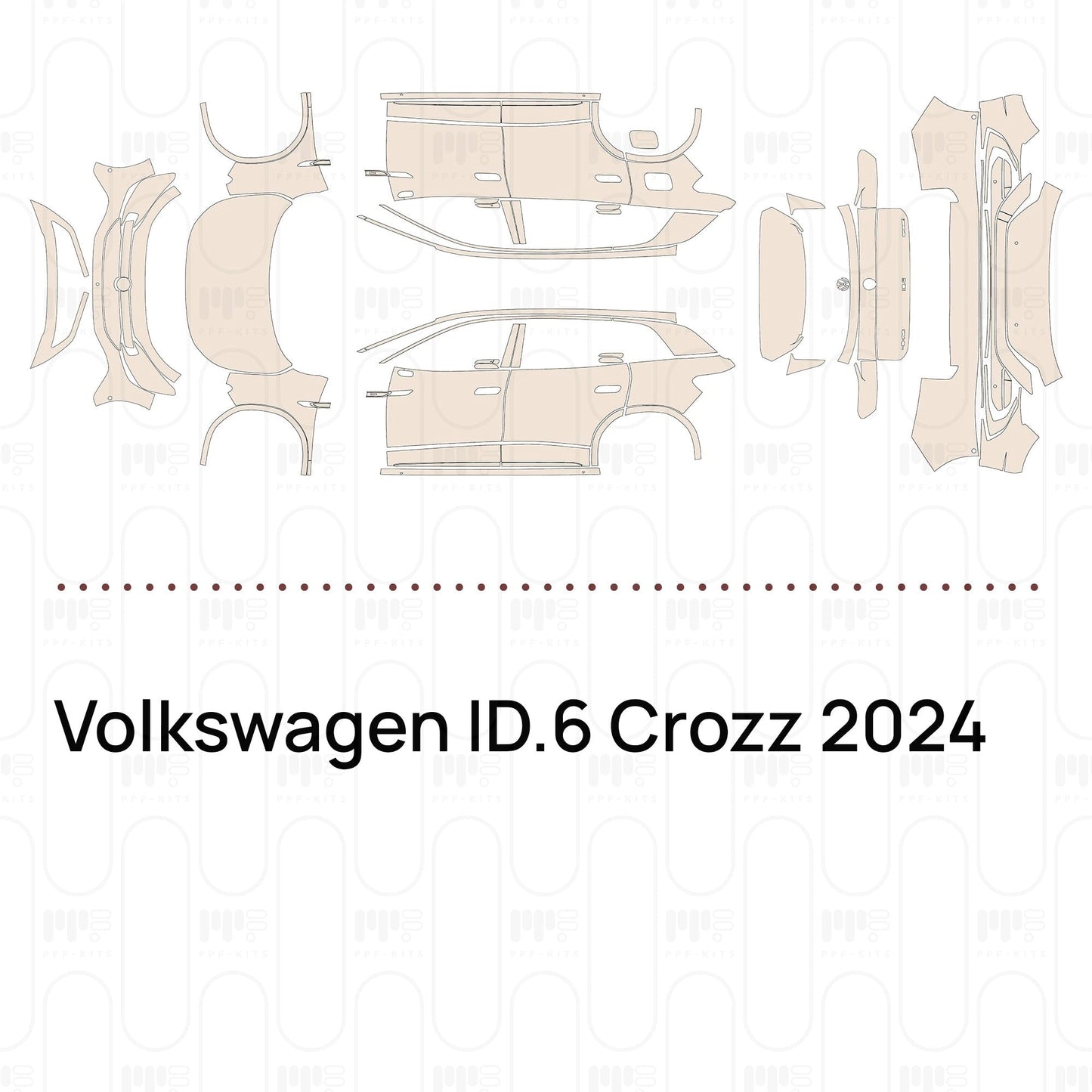 Pre-CutPPFVolkswagenID.6Crozz2024