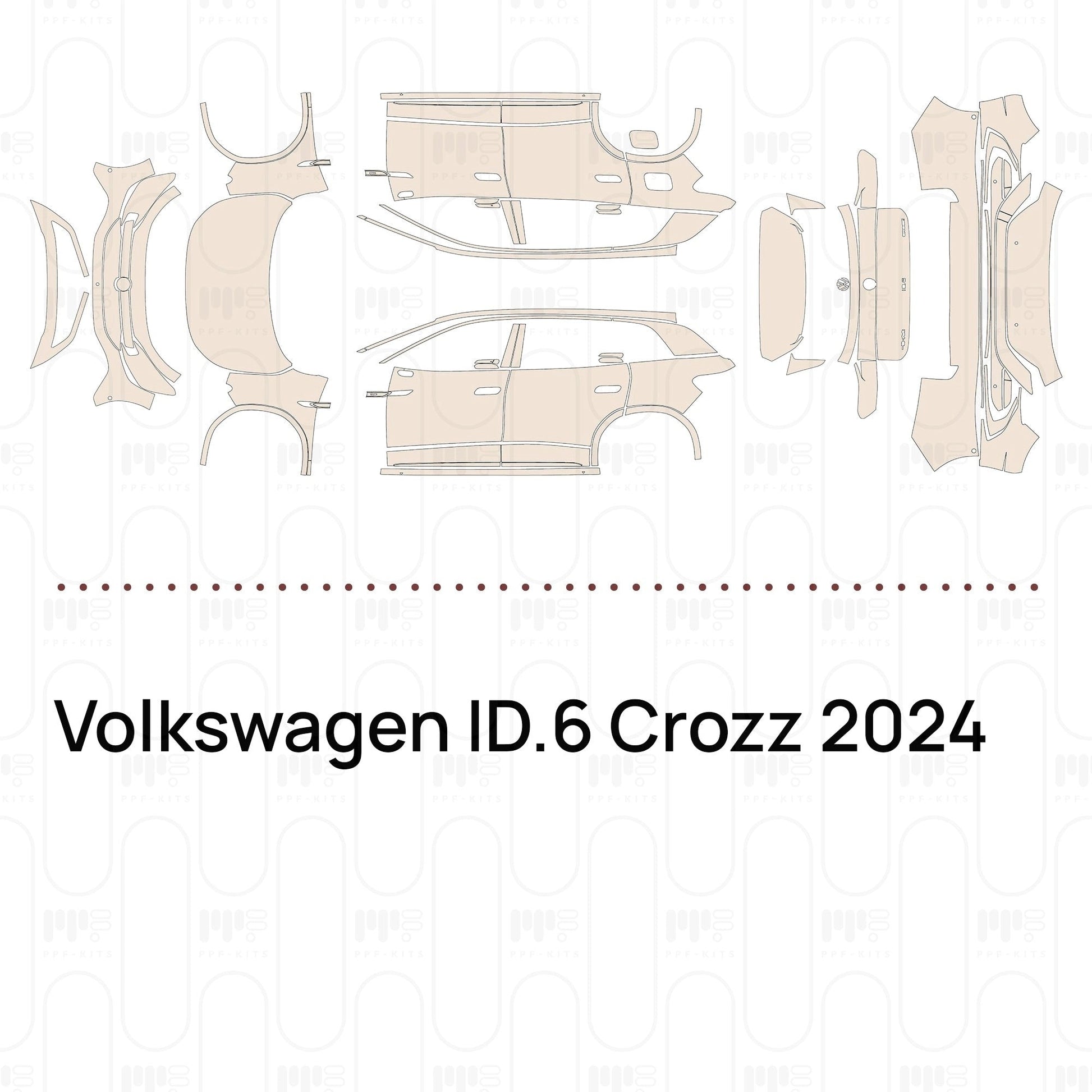 Pre-CutPPFVolkswagenID.6Crozz2024