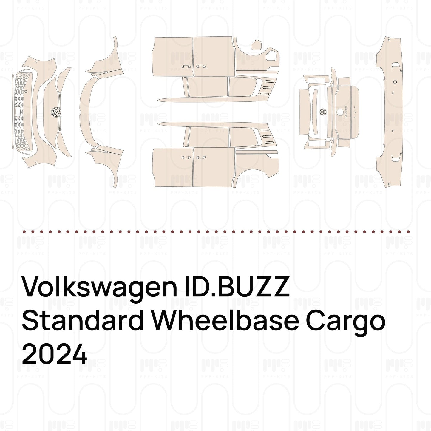 Pre-CutPPFVolkswagenID.BUZZStandardWheelbaseCargo2024