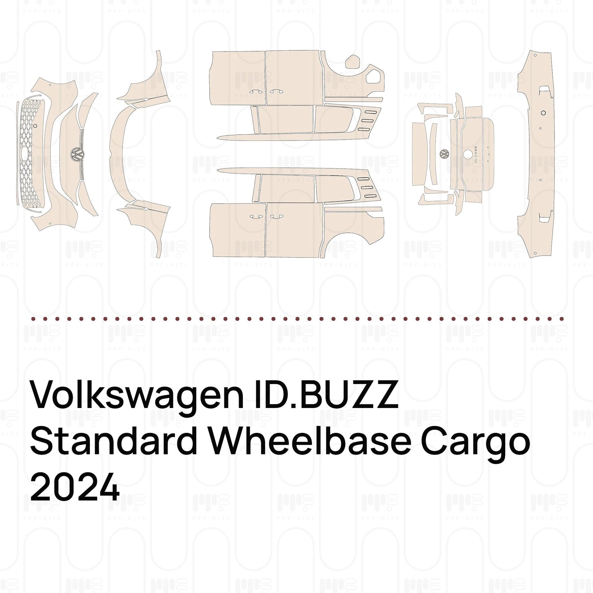 Pre-CutPPFVolkswagenID.BUZZStandardWheelbaseCargo2024
