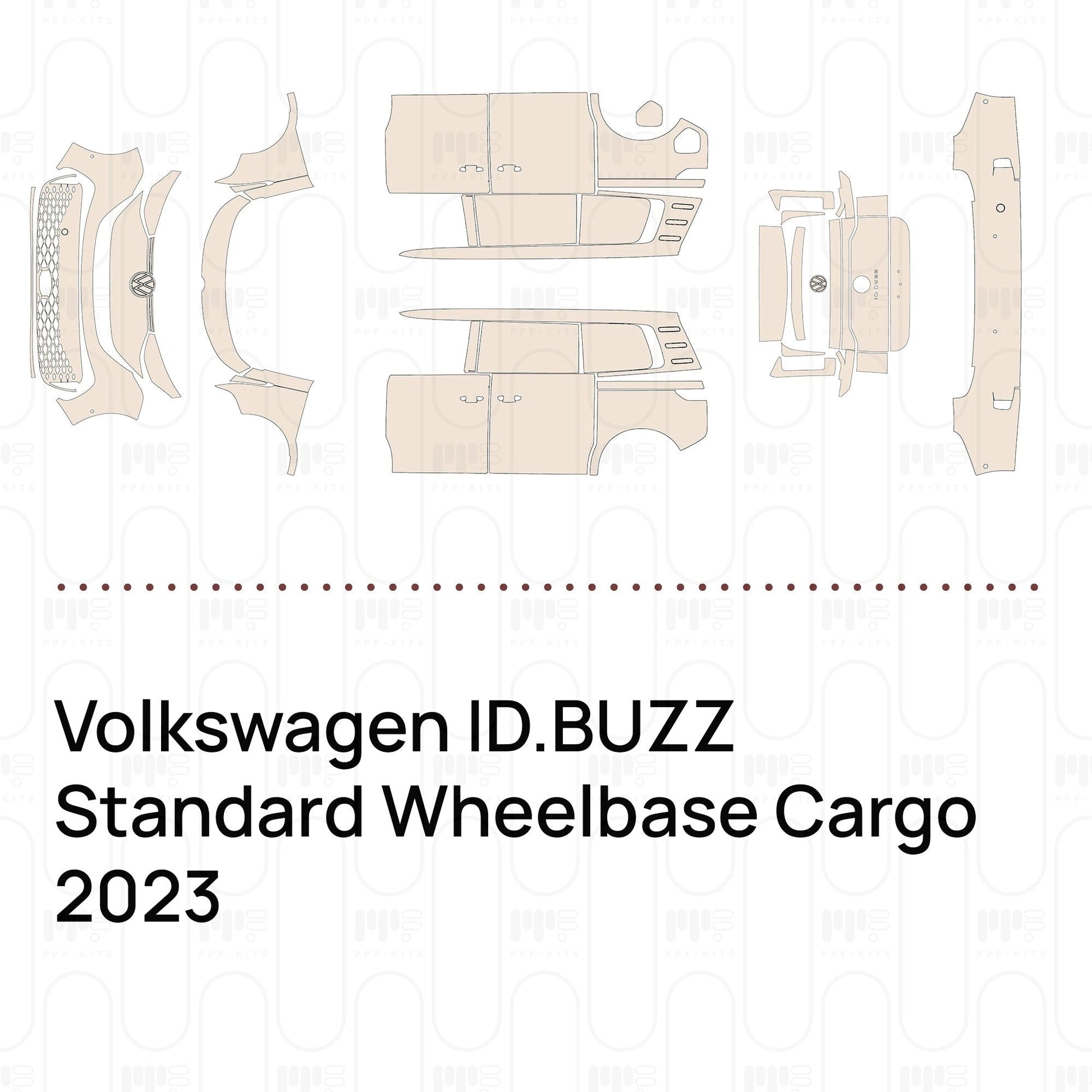 Pre-CutPPFVolkswagenID.BUZZStandardWheelbaseCargo2023