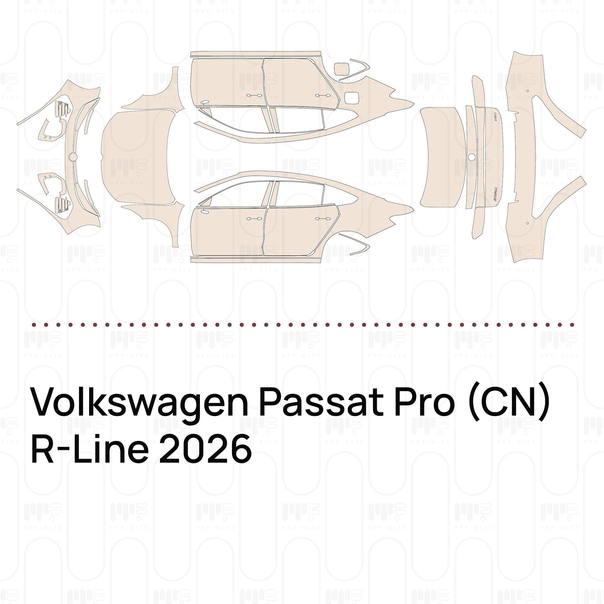 Pre-CutPPFVolkswagenPassatPro(CN)R-Line2026