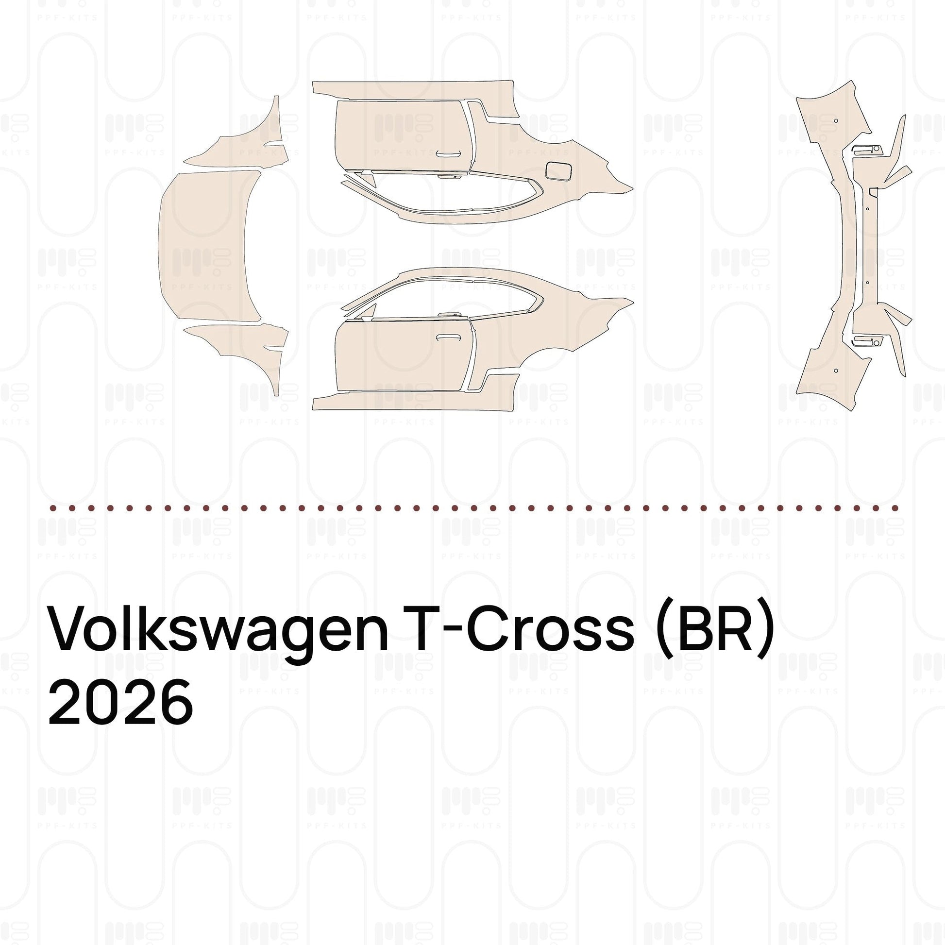 Pre-CutPPFVolkswagenT-Cross(BR)2026