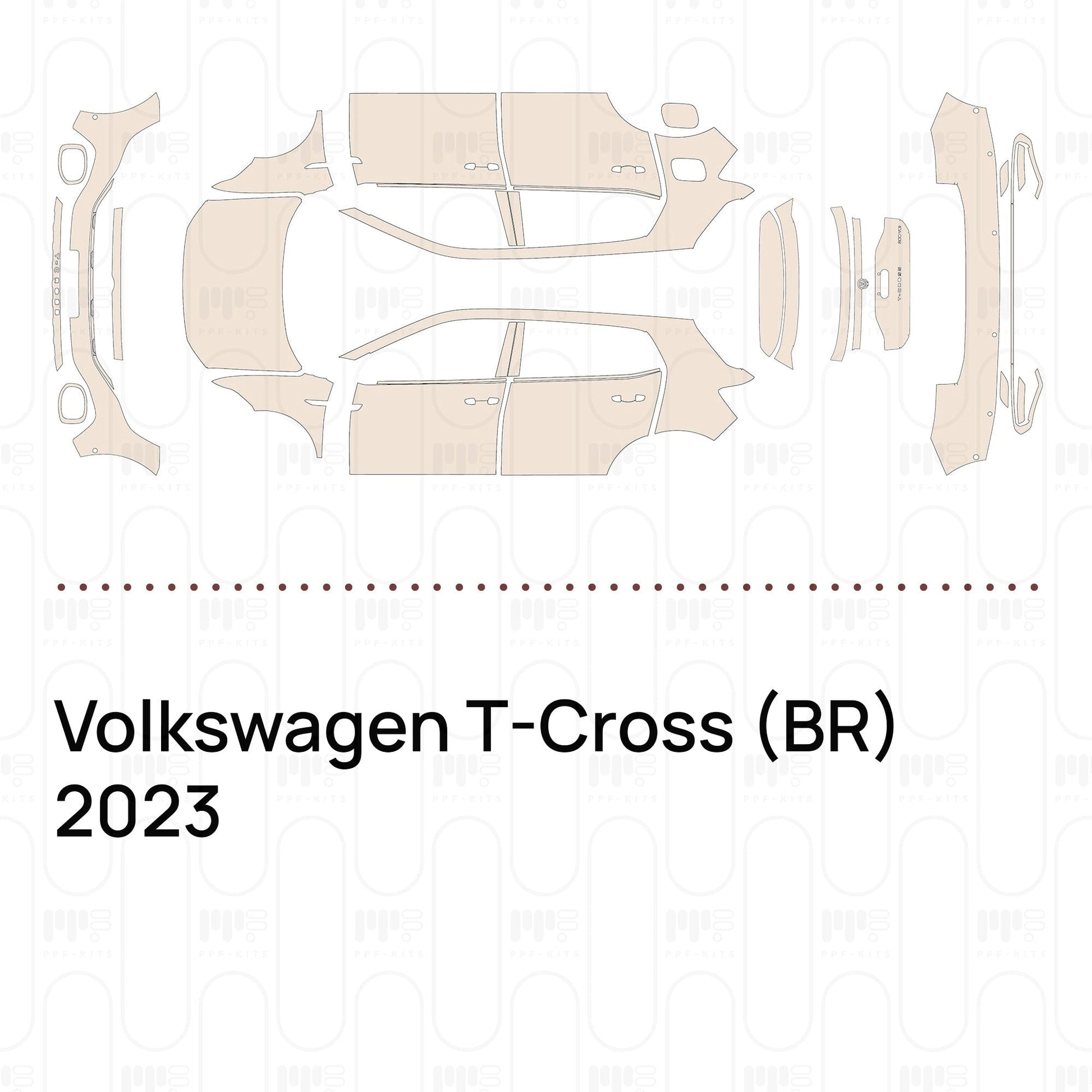 Pre-CutPPFVolkswagenT-Cross(BR)2023