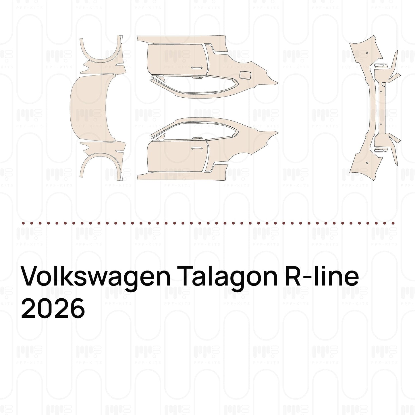 Pre-CutPPFVolkswagenTalagonR-line2026