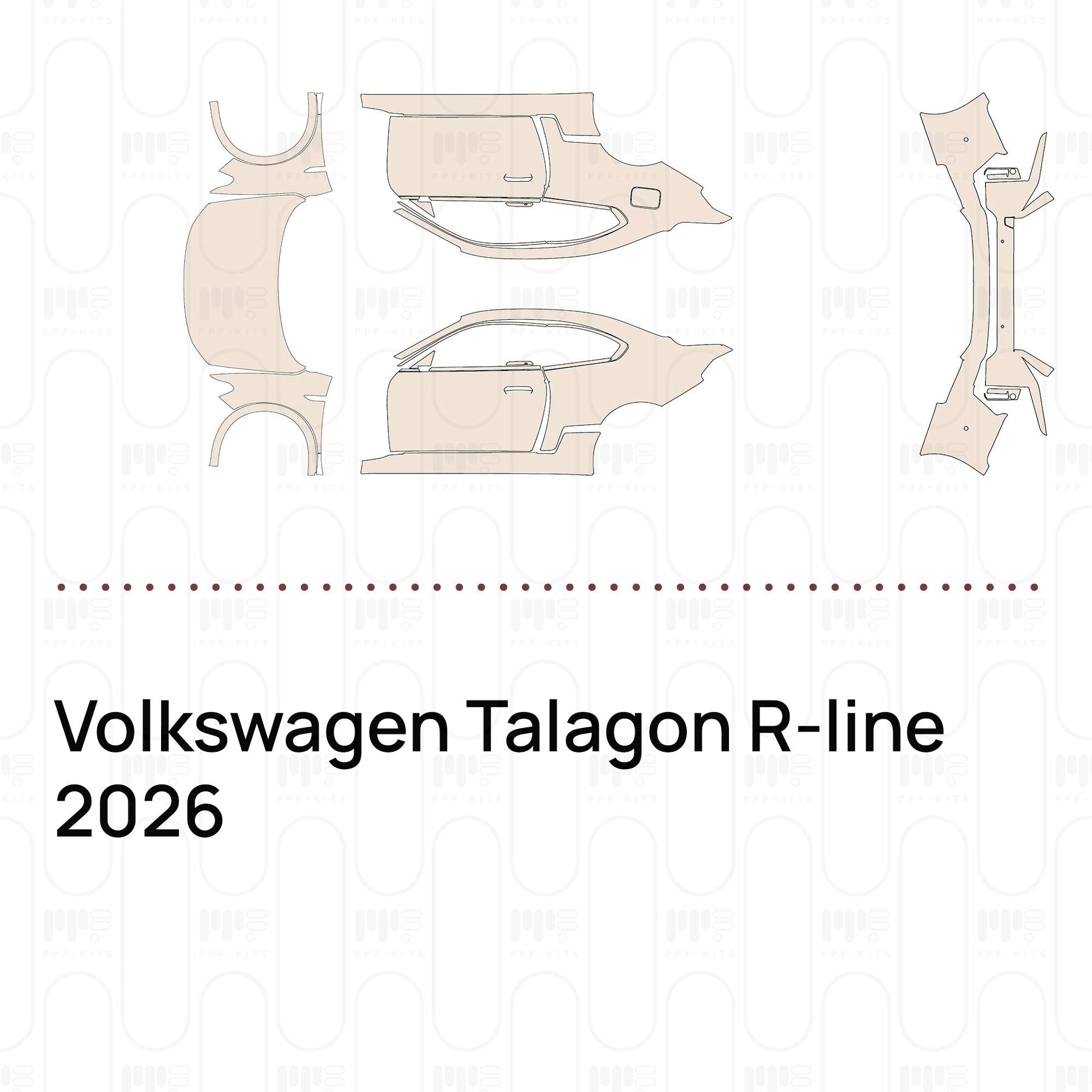 Pre-CutPPFVolkswagenTalagonR-line2026
