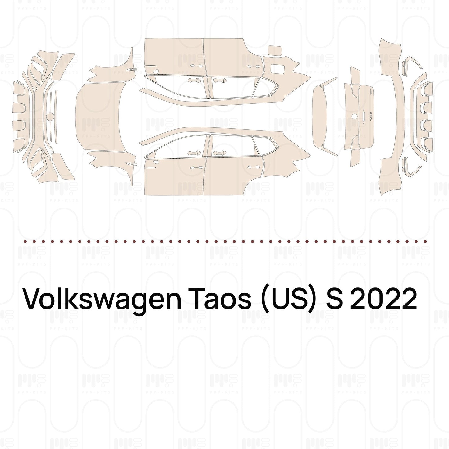 Pre-CutPPFVolkswagenTaos(US)S2022