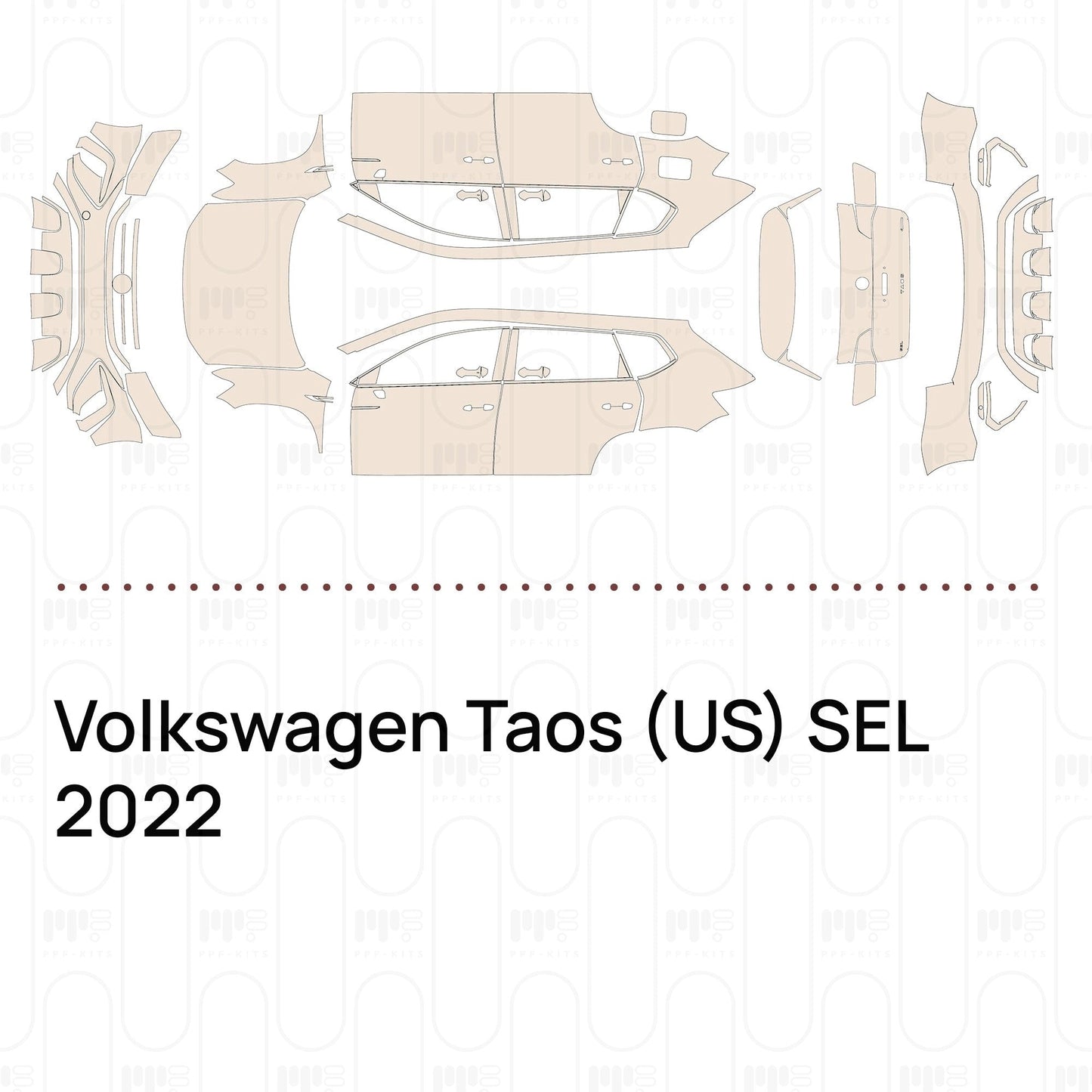 Pre-CutPPFVolkswagenTaos(US)SEL2022