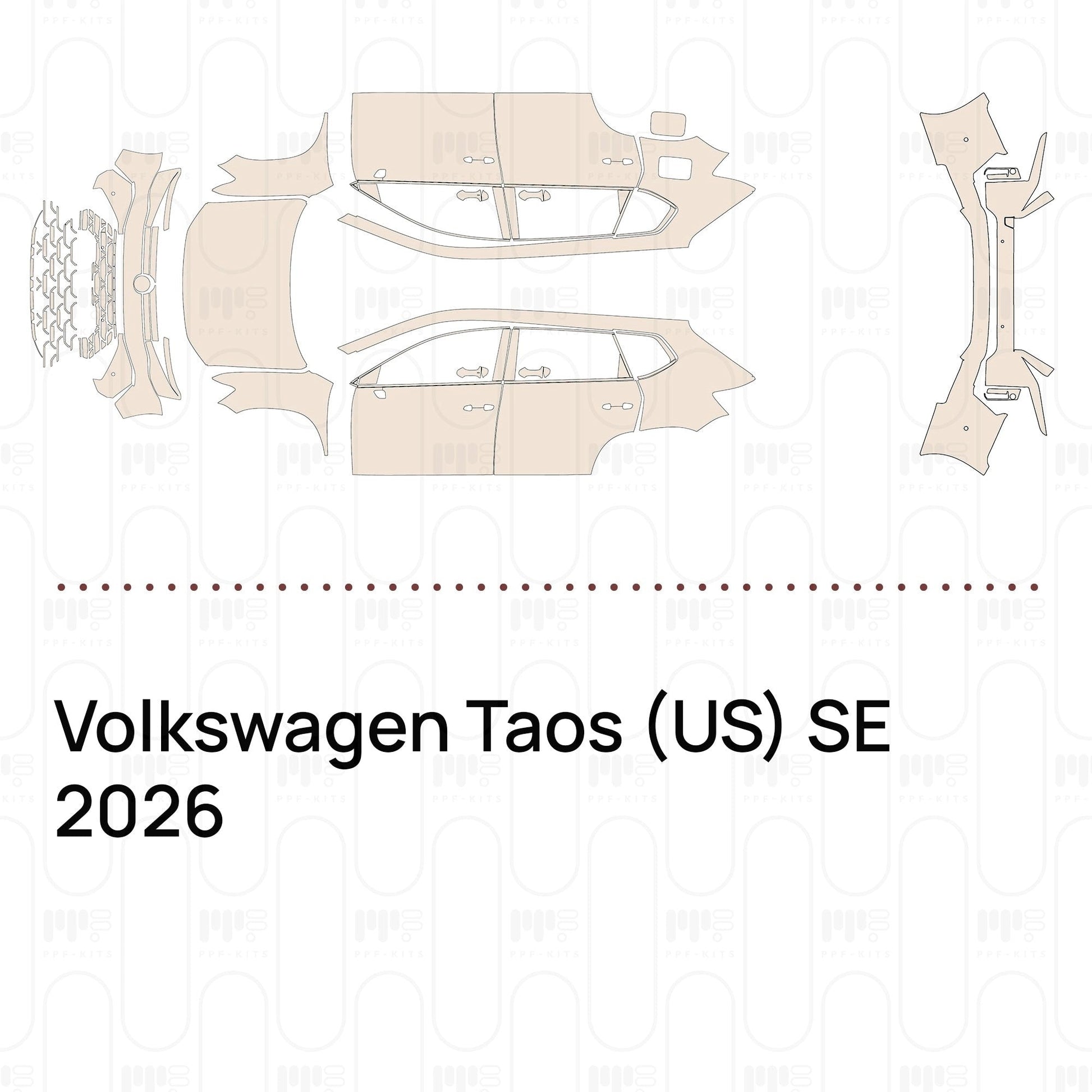 Pre-CutPPFVolkswagenTaos(US)SE2026