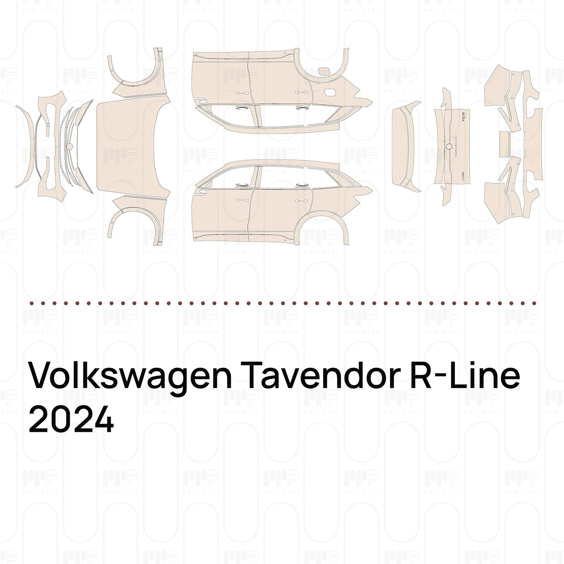Pre-CutPPFVolkswagenTavendorR-Line2024