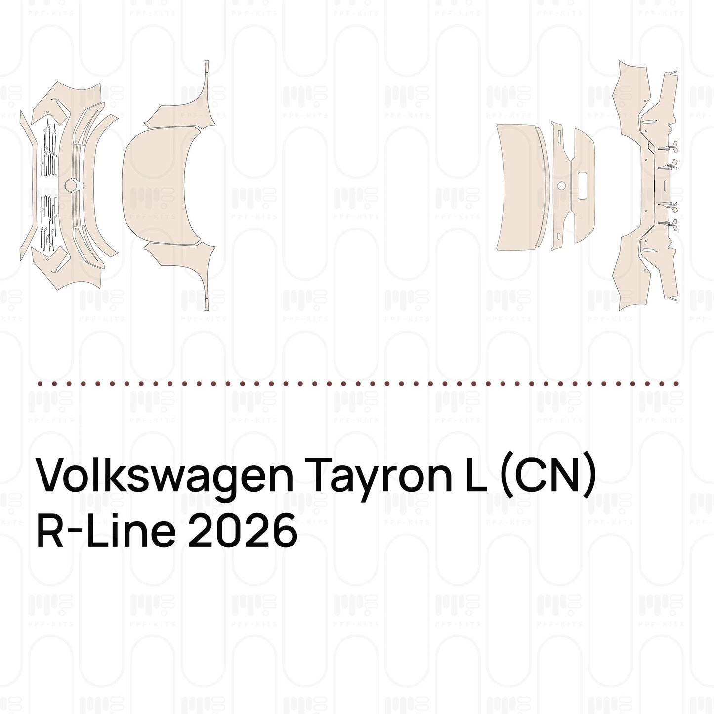 Pre-CutPPFVolkswagenTayronL(CN)R-Line2026