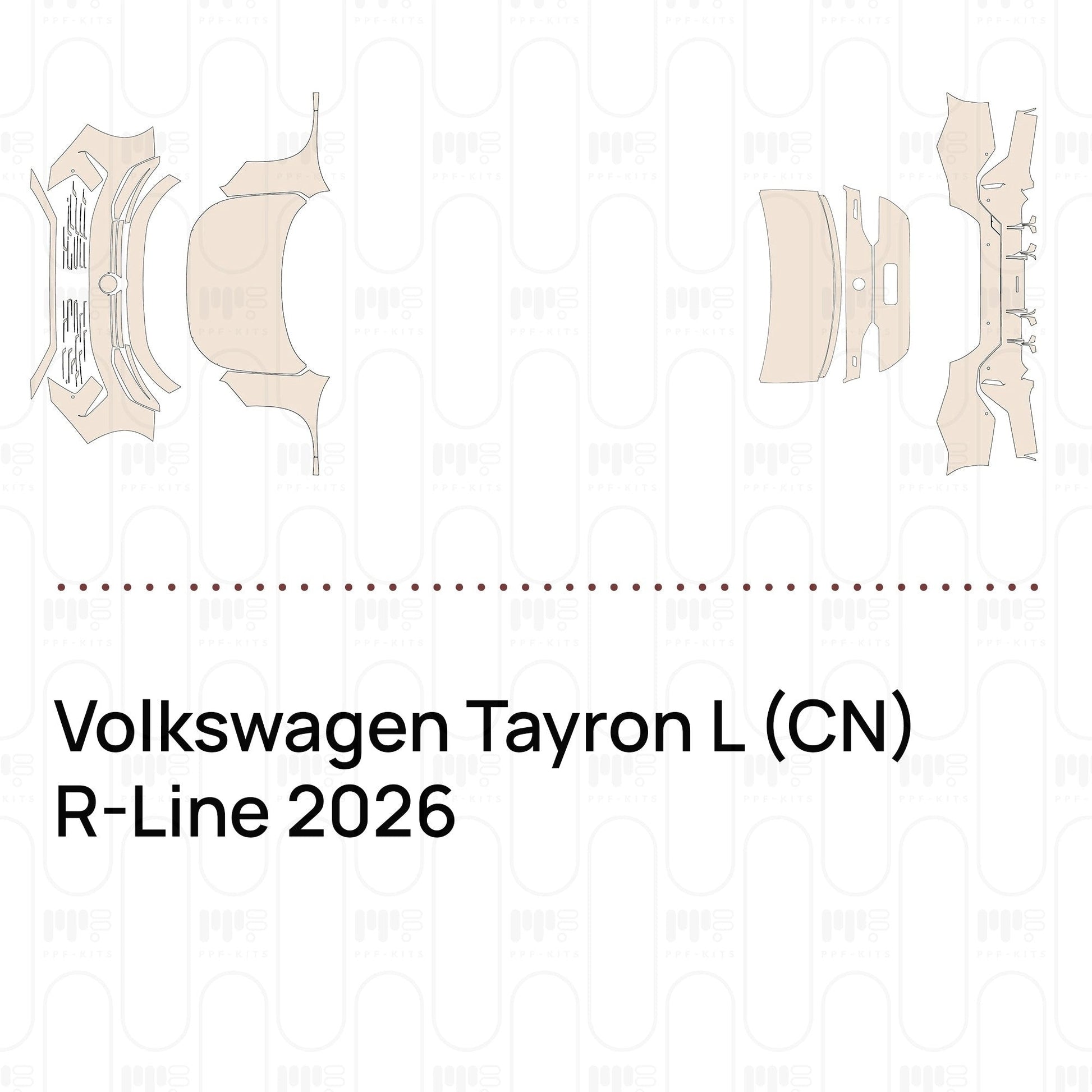 Pre-CutPPFVolkswagenTayronL(CN)R-Line2026