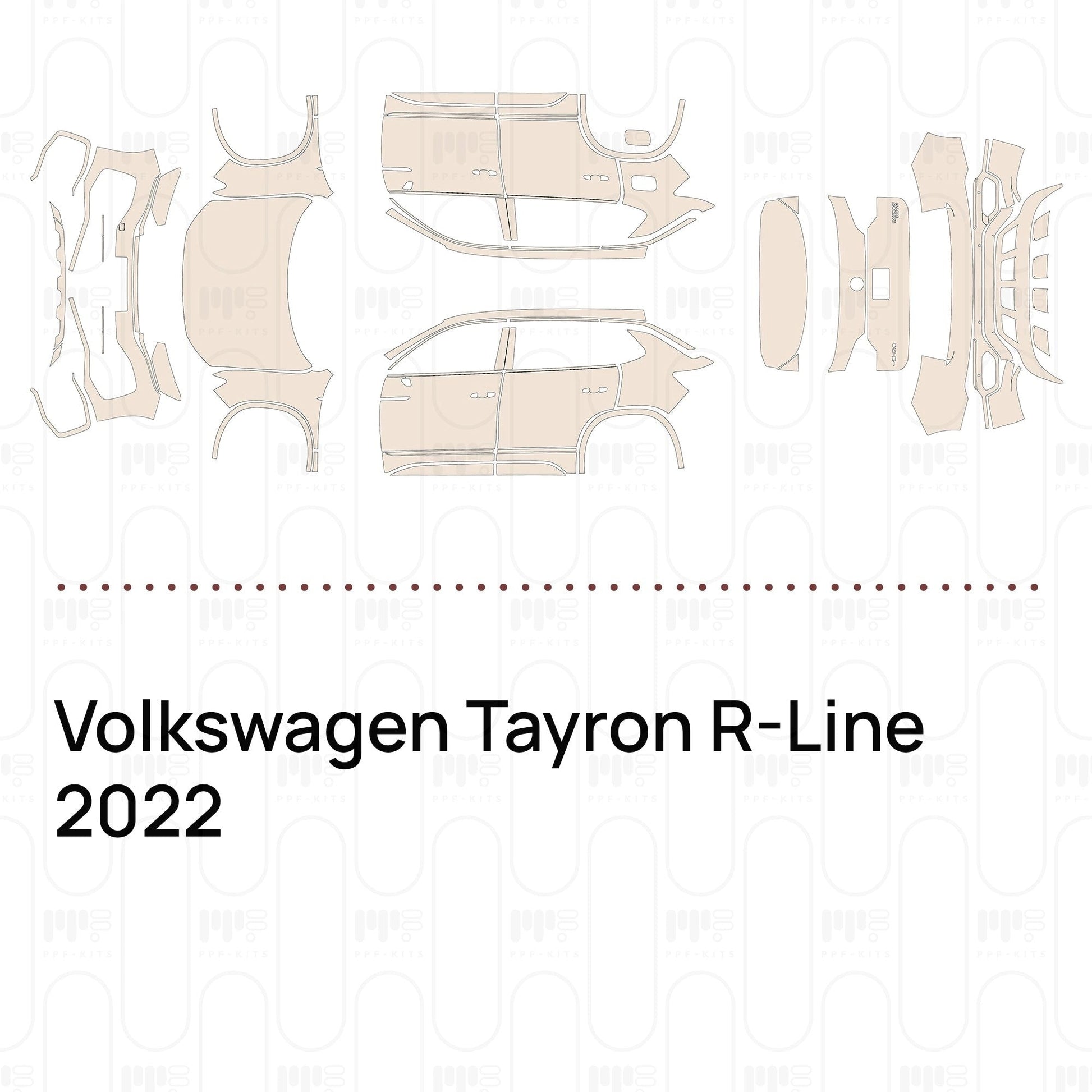 Pre-CutPPFVolkswagenTayronR-Line2022