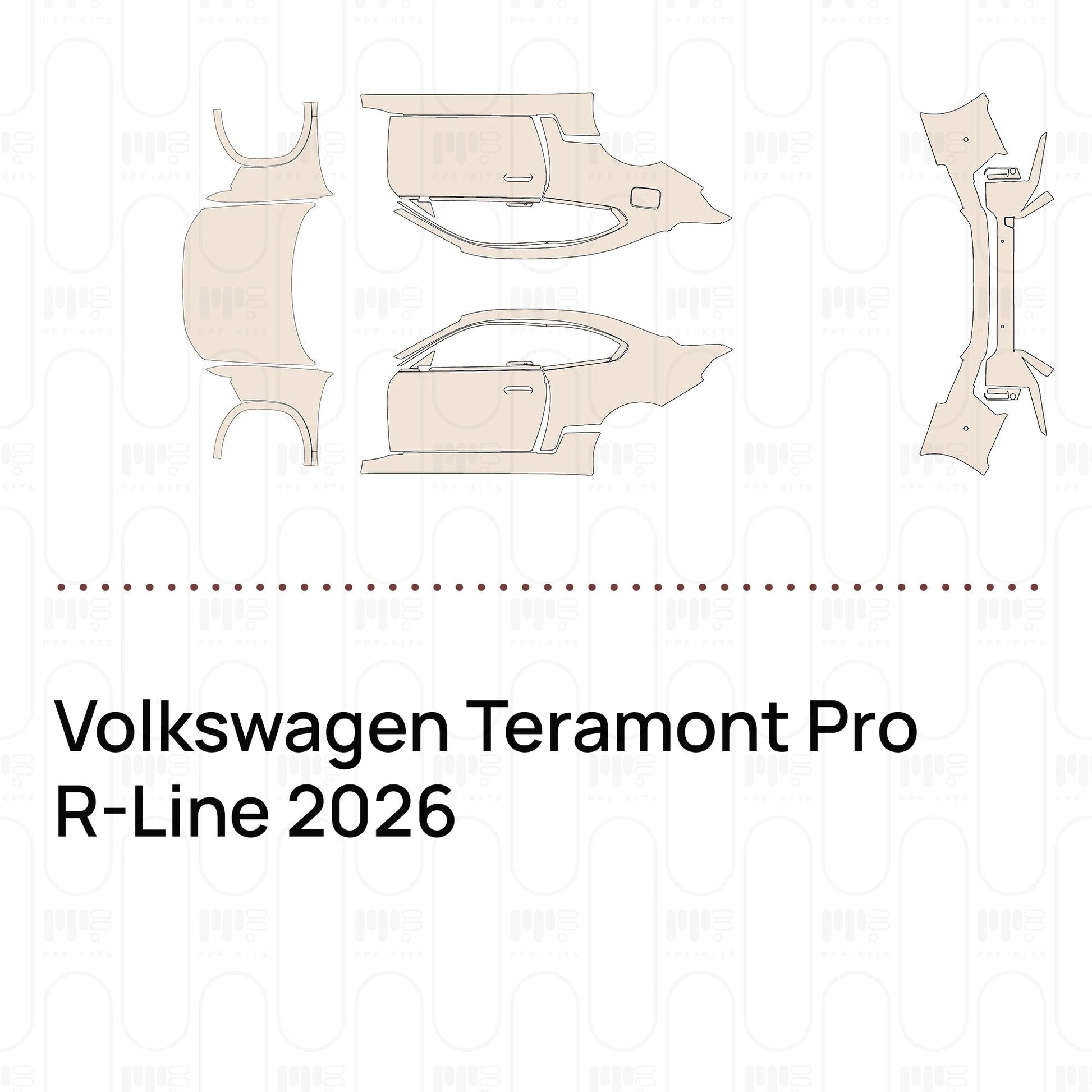 Pre-CutPPFVolkswagenTeramontProR-Line2026